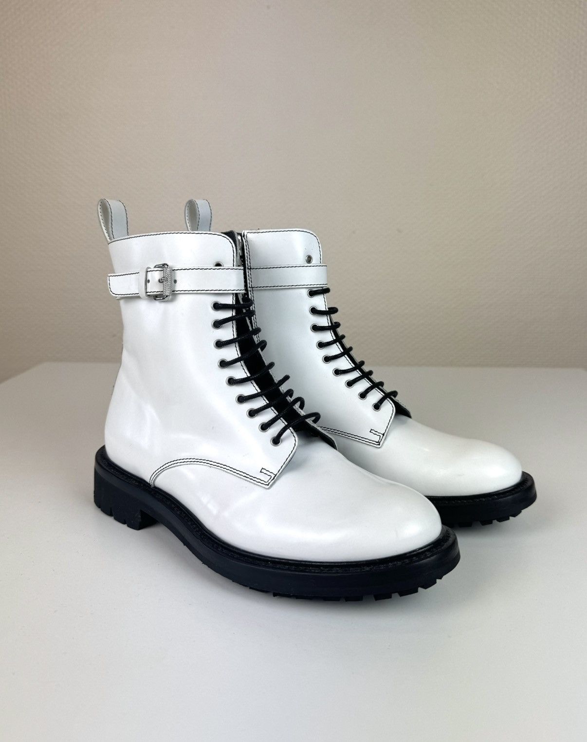 Belstaff Belstaff Finley biker moto lace up boots patent leather 36 Size US 6 / IT 36 - 3 Thumbnail