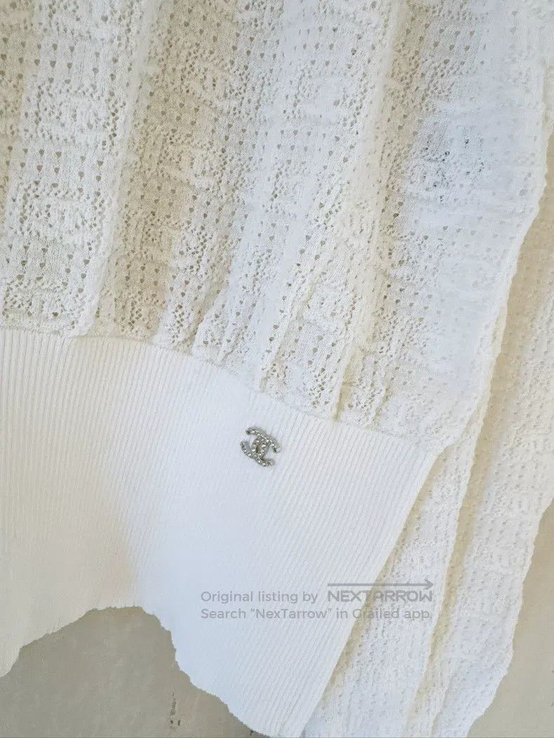 Chanel Chanel 22B ruffled logo knitwear sweater Size XXS / US 00 / IT 34 - 4 Thumbnail
