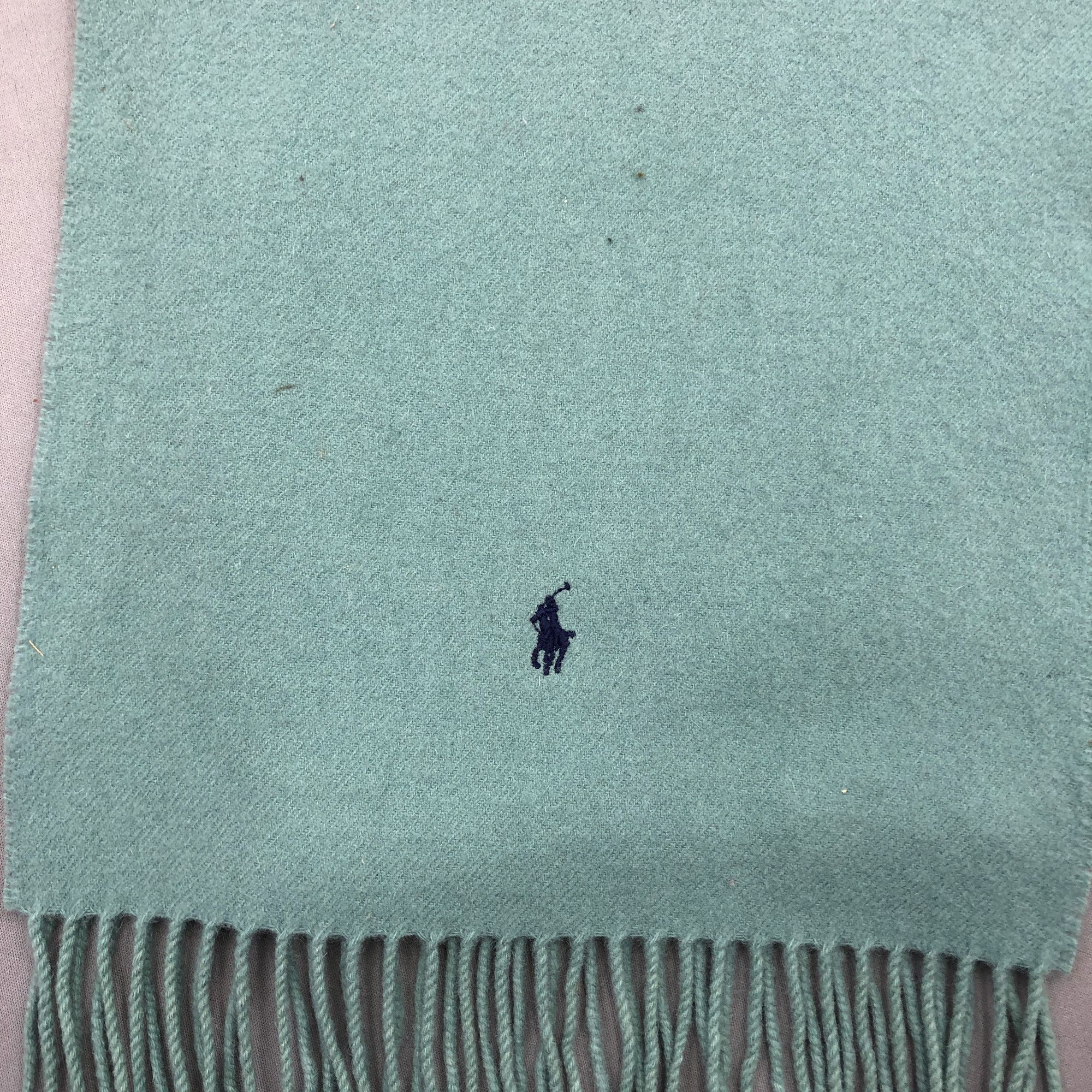 Polo Ralph Lauren Vintage 90s Polo Ralph Lauren Scarf Muffler Wool Scarves Size ONE SIZE - 4 Thumbnail