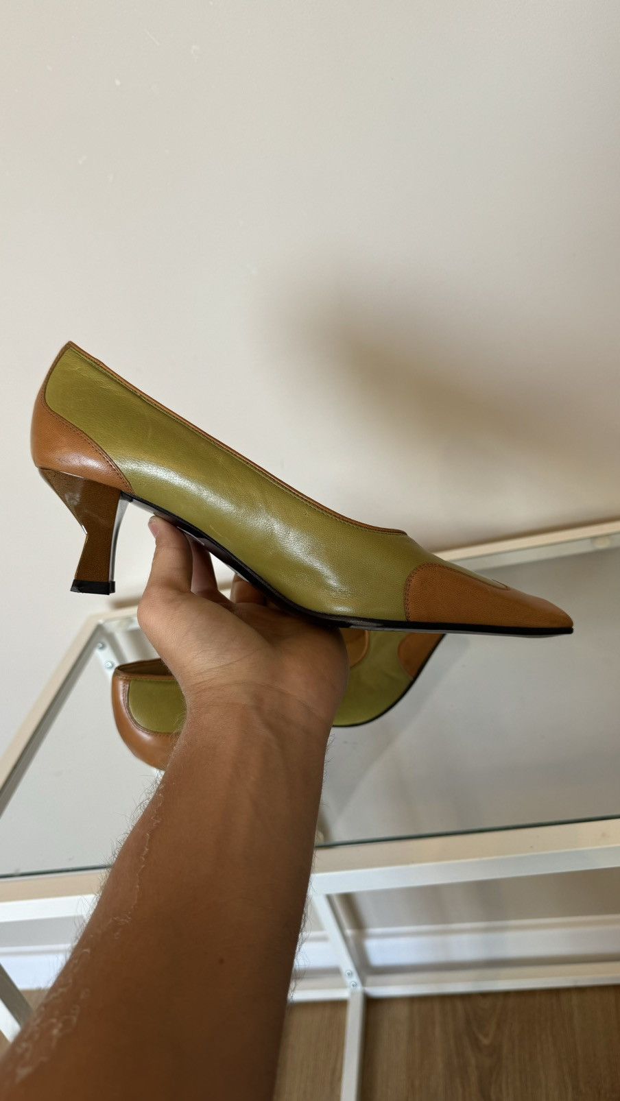 Genuine Leather Loriblu leather heels luxury vintage shoes made in Italy Size US 9 / IT 39 - 6 Thumbnail