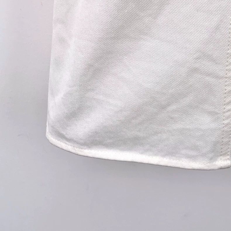 Prada Prada 23 white triangle label cotton lapel single-breasted Size US XXS / EU 40 - 4 Thumbnail