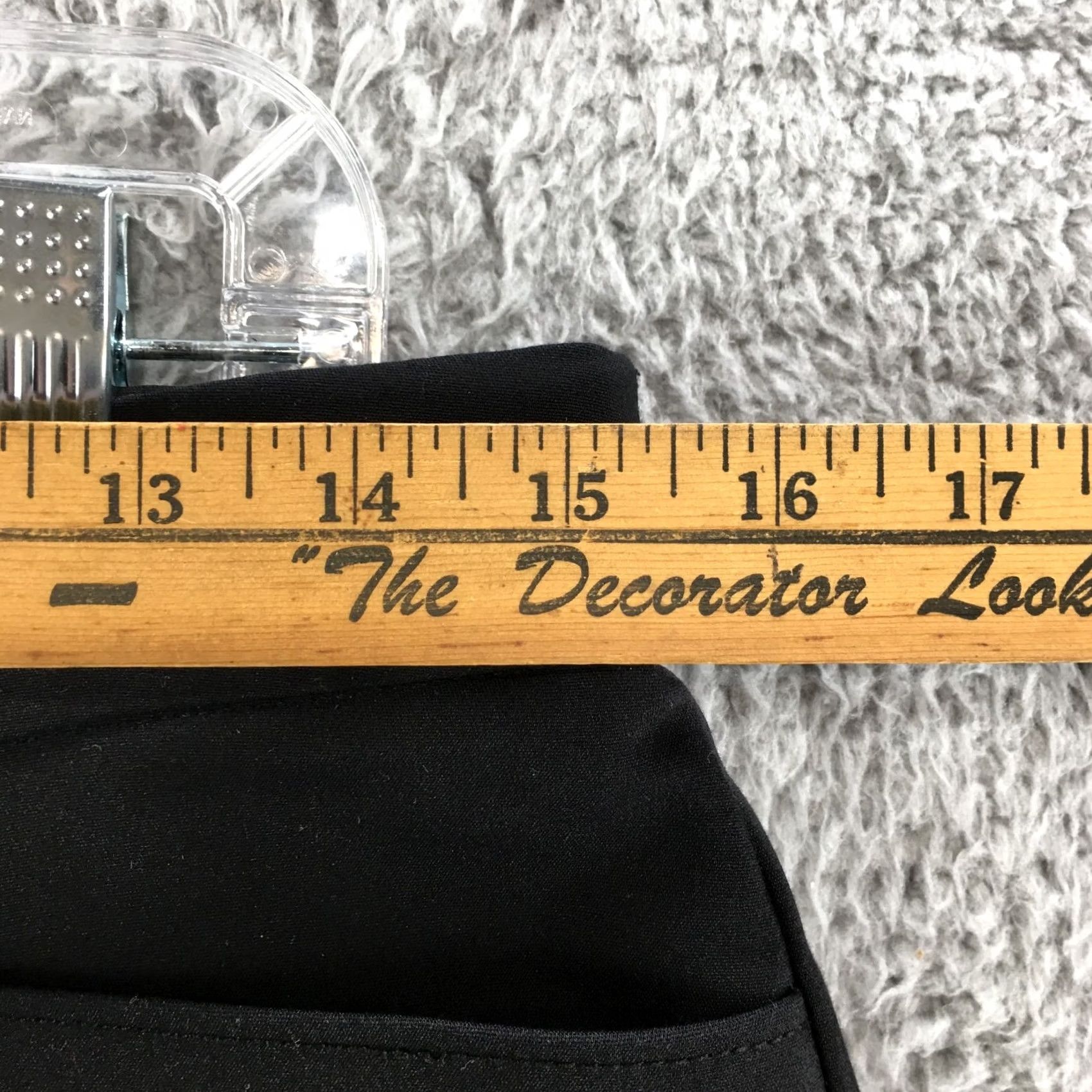 Vintage Dana Buchman Dress Pants Womens 6 Black Mid Rise Zip Fly Belted Straight Trousers Pants Size 28" / US 6 / IT 42 - 5 Thumbnail