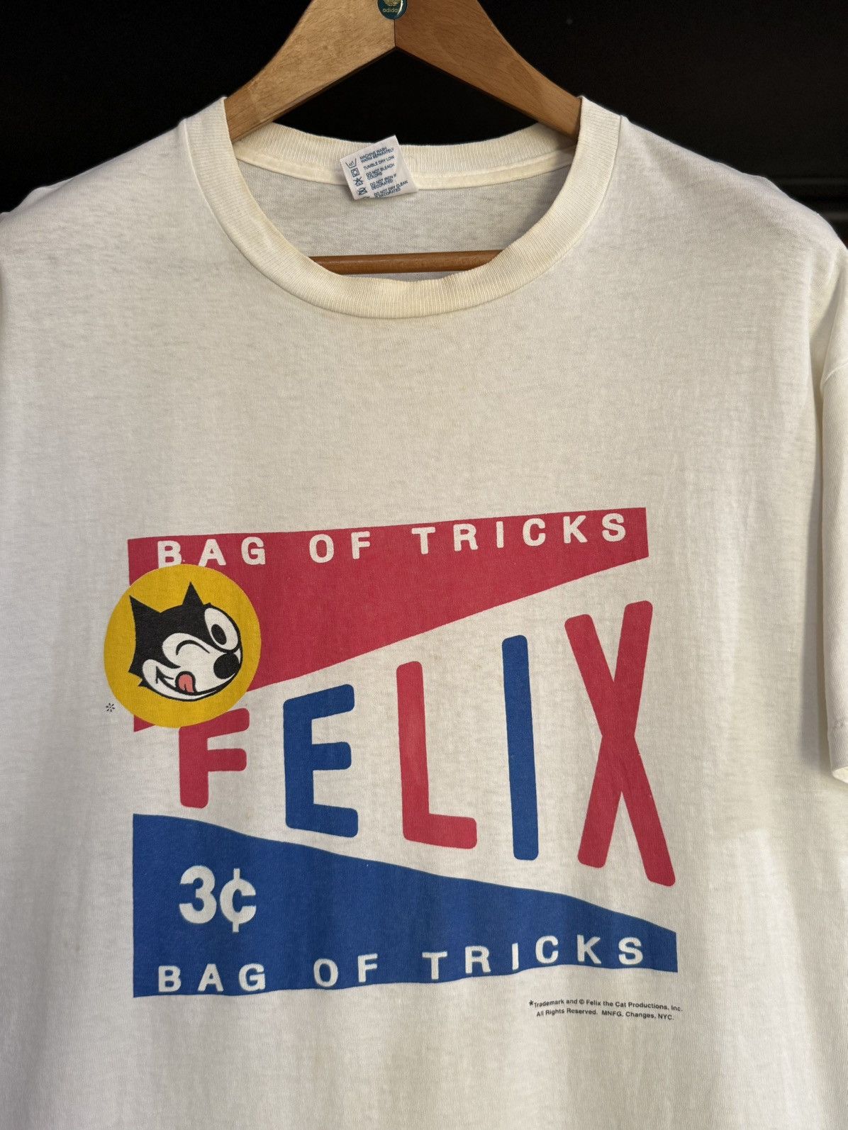 Cartoon Network × Vintage Vintage 90s FELIX Bag Of Tricks Cartoon Faded Tee Size US L / EU 52-54 / 3 - 2 Thumbnail