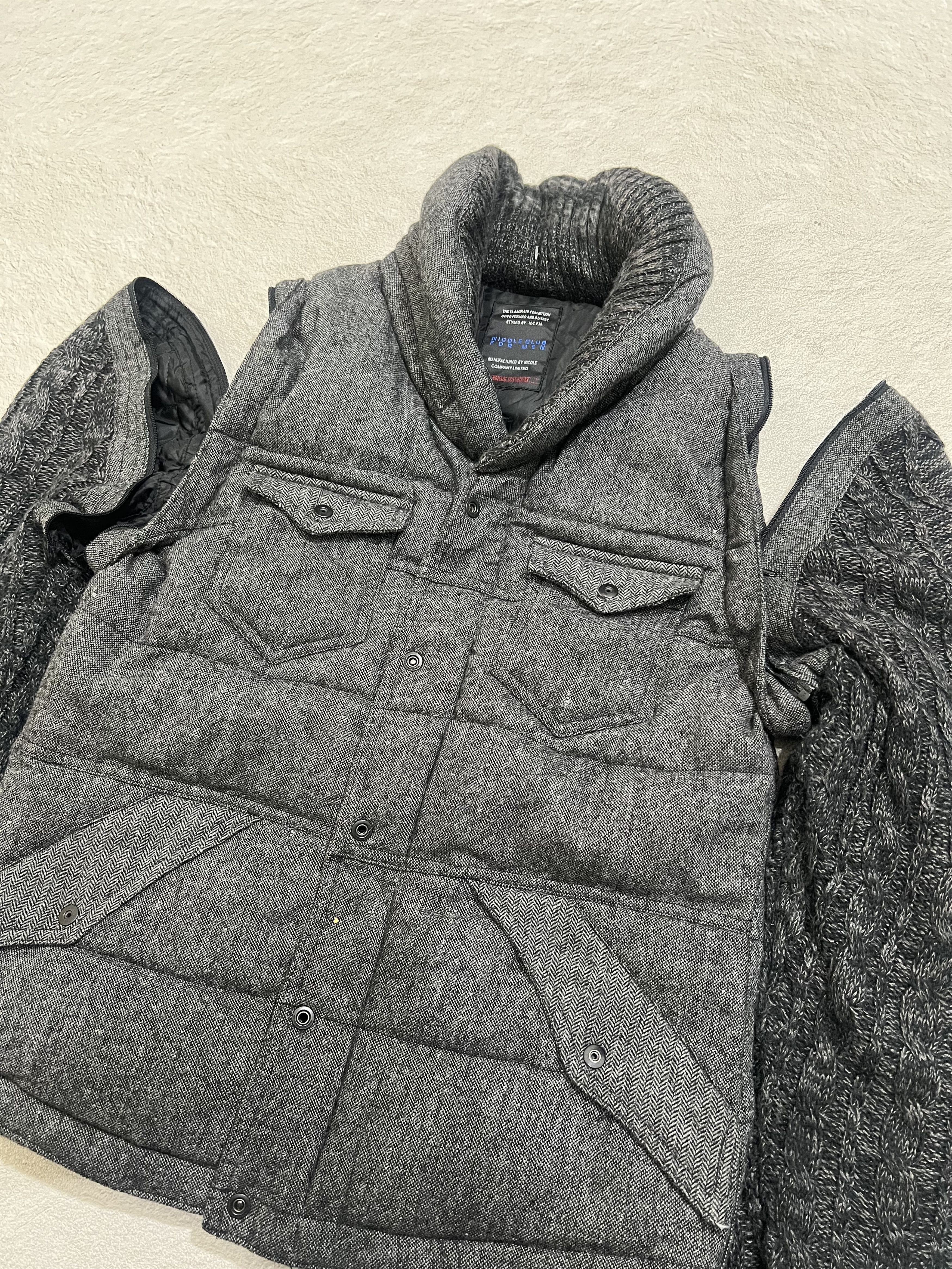 Nicole Club 2000s Nicole For Men Knit Wool Gilet Vkei y2k Lgb Ifsix Size US M / EU 48-50 / 2 - 2 Thumbnail