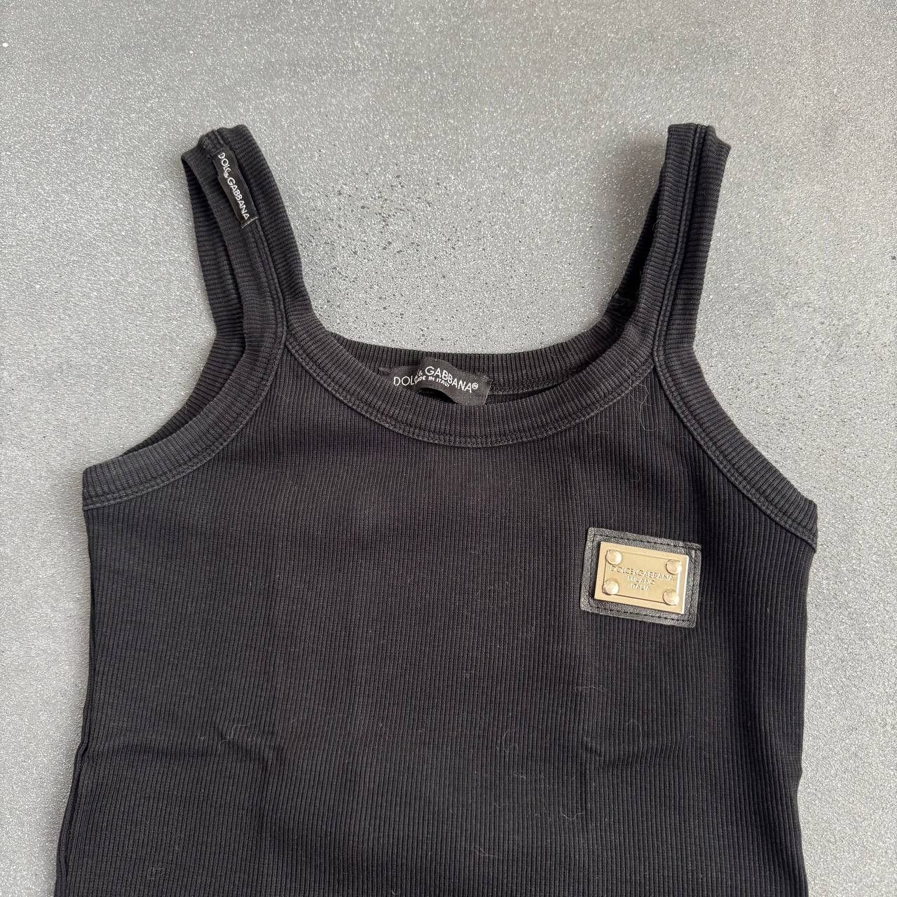 Dolce & Gabbana × Vintage Dolce & Gabbana Vintage Ribbed Tank Top Size S / US 4 / IT 40 - 3 Thumbnail