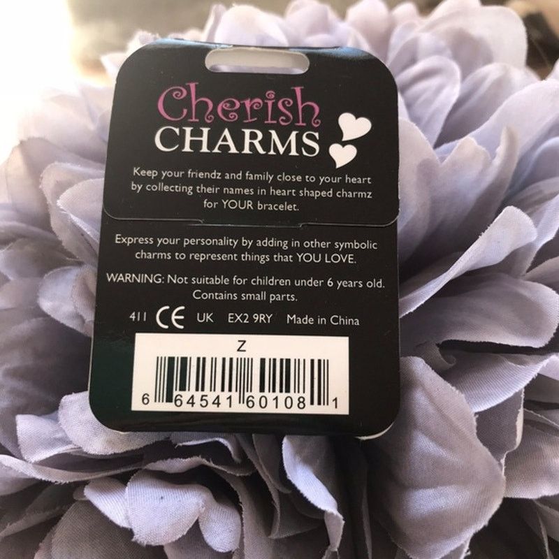 Other Cherish Charms Z Monogram Initial Charm NEW Silvertone Size ONE SIZE - 2 Thumbnail