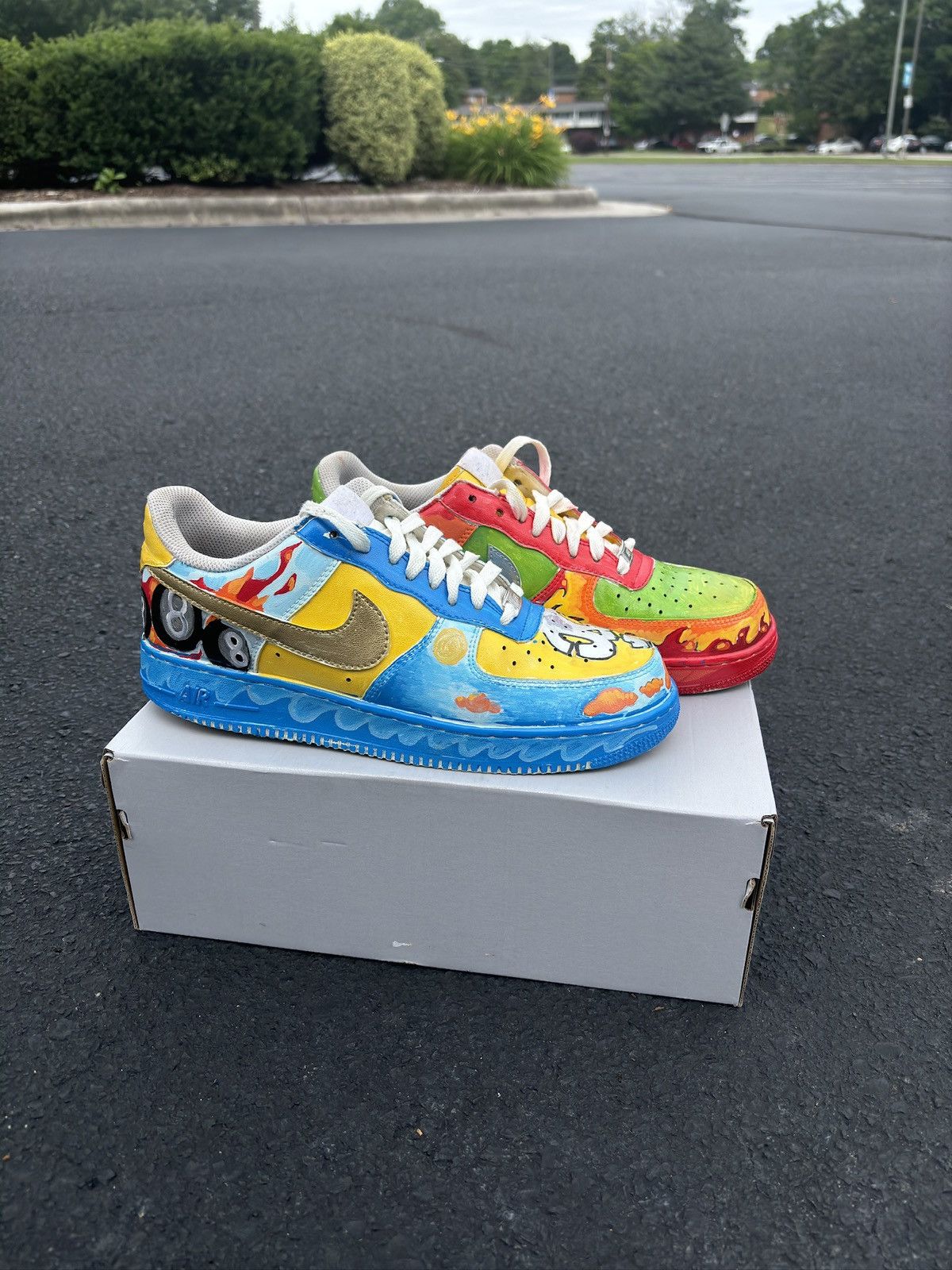 Nike Custom Painted Nike AF1 Size US 10 / EU 43 - 2 Thumbnail