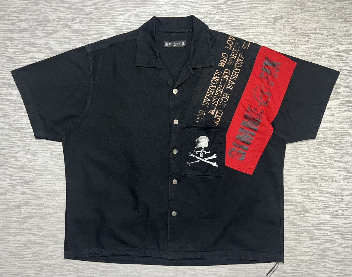 Mastermind Japan Mastermind Japan - S/S ‘22 - Boxy Anarchy Short Sleeve Shirt Size US S / EU 44-46 / 1 - 2 Thumbnail