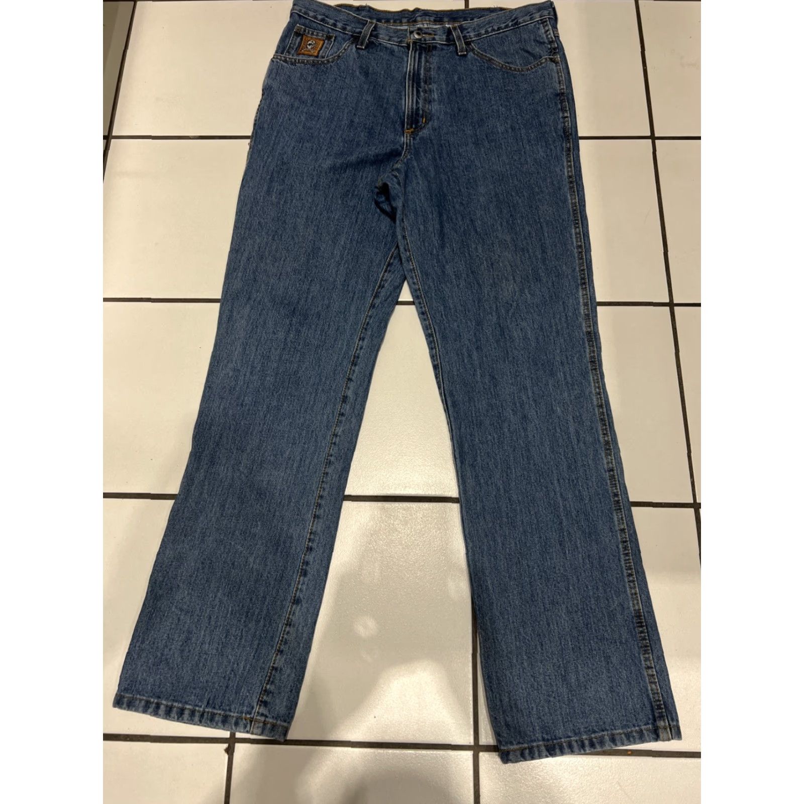 Vintage CINCH Jeans Blue 36x34 Regular Denim Cowboy Western Straight Leg Mens Slim Fit? Size US 36 / EU 52 - 2 Thumbnail