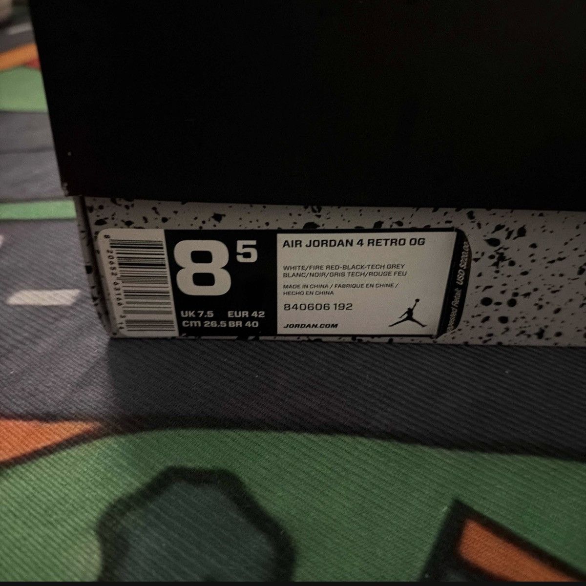 Jordan Brand Air Jordan 4 Retro OG 'White Cement' 2016 Size US 8.5 / EU 41-42 - 2 Thumbnail