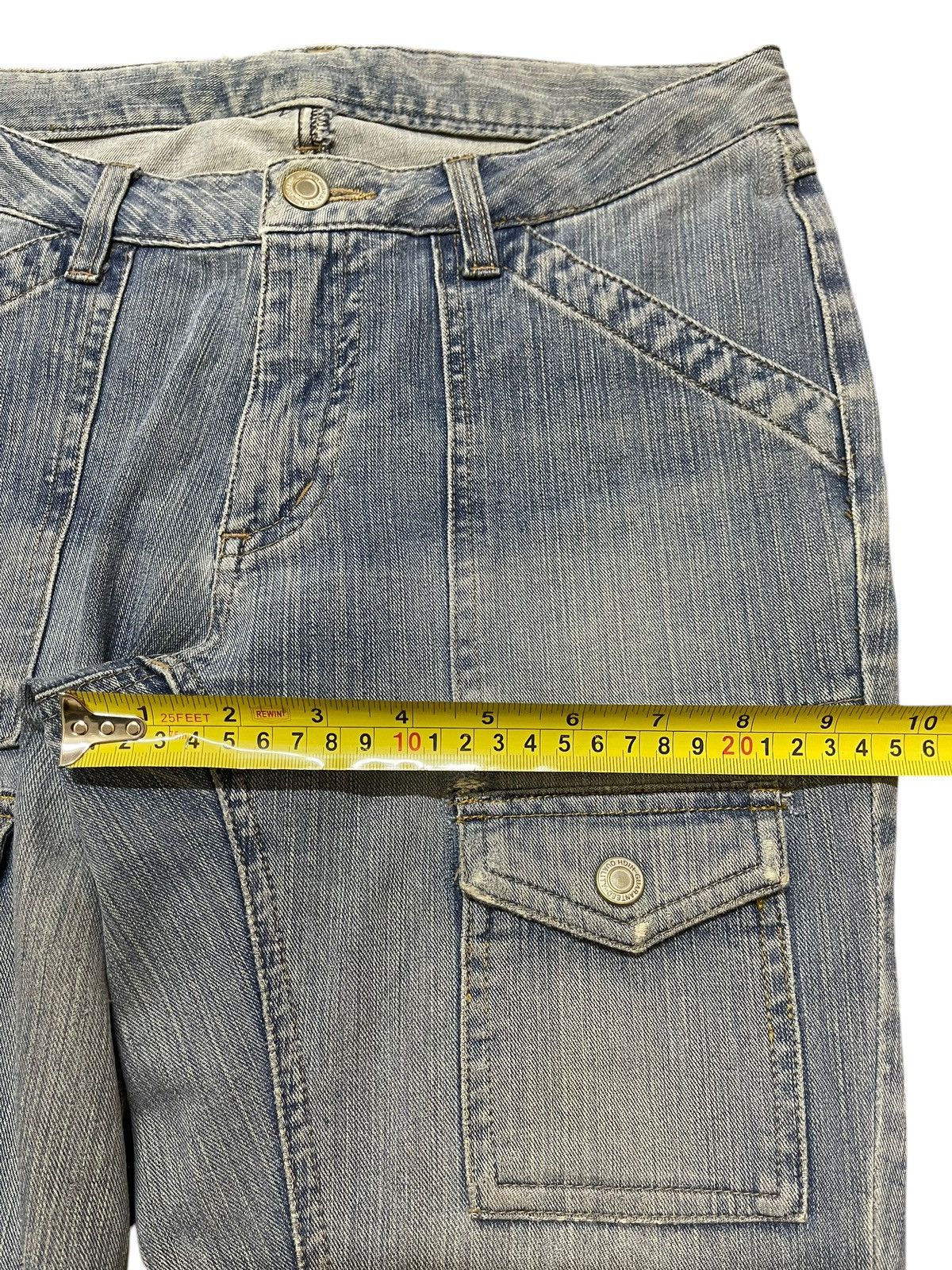 14th Addiction Vintage Japanese Brand Bush Pants Faded Wash Flare Jeans Size US 28 / EU 44 - 13 Thumbnail