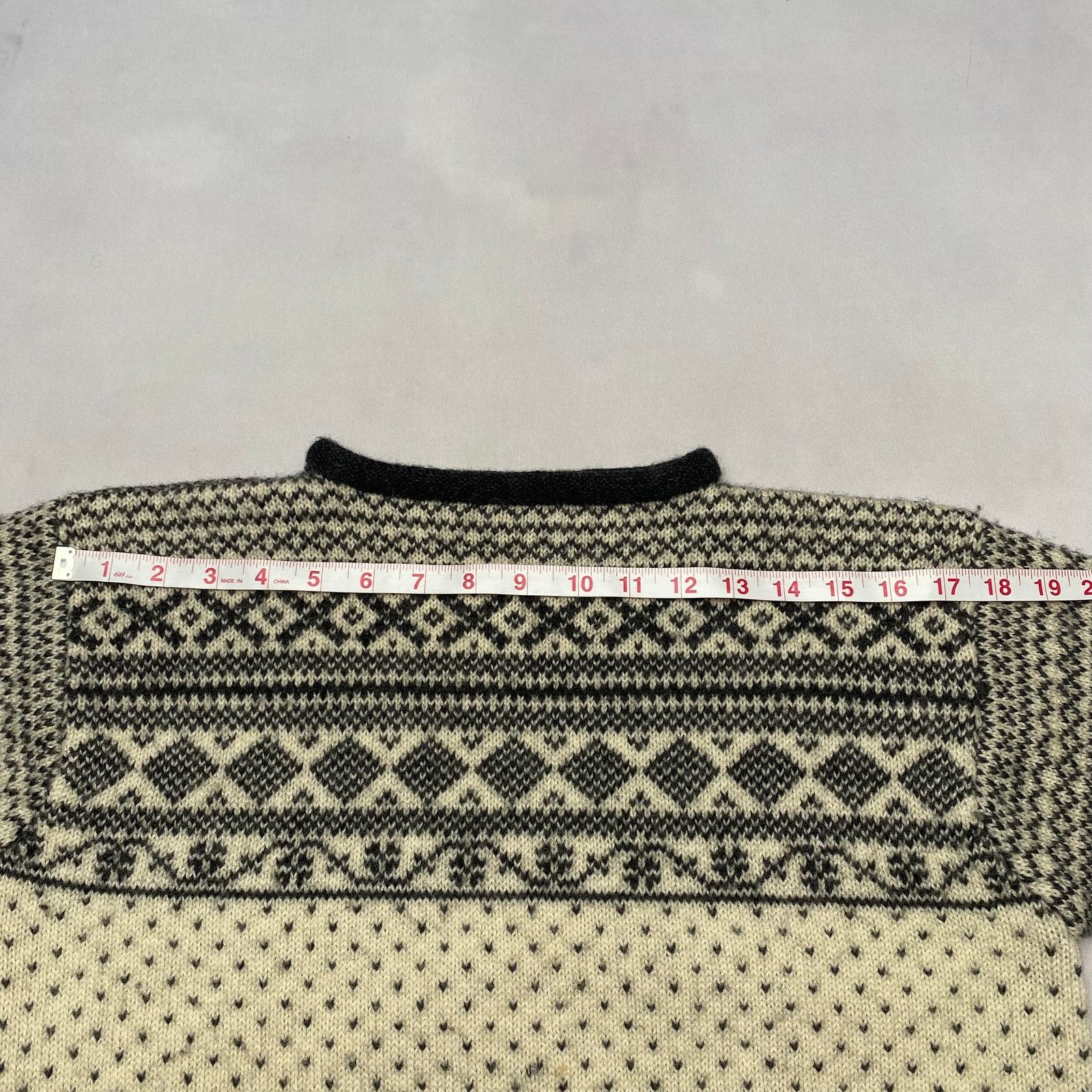 J.Crew × Vintage VTG 90s J.Crew Oarsmen Nordic Wool Sweater Large Fair Isle Size US L / EU 52-54 / 3 - 8 Thumbnail