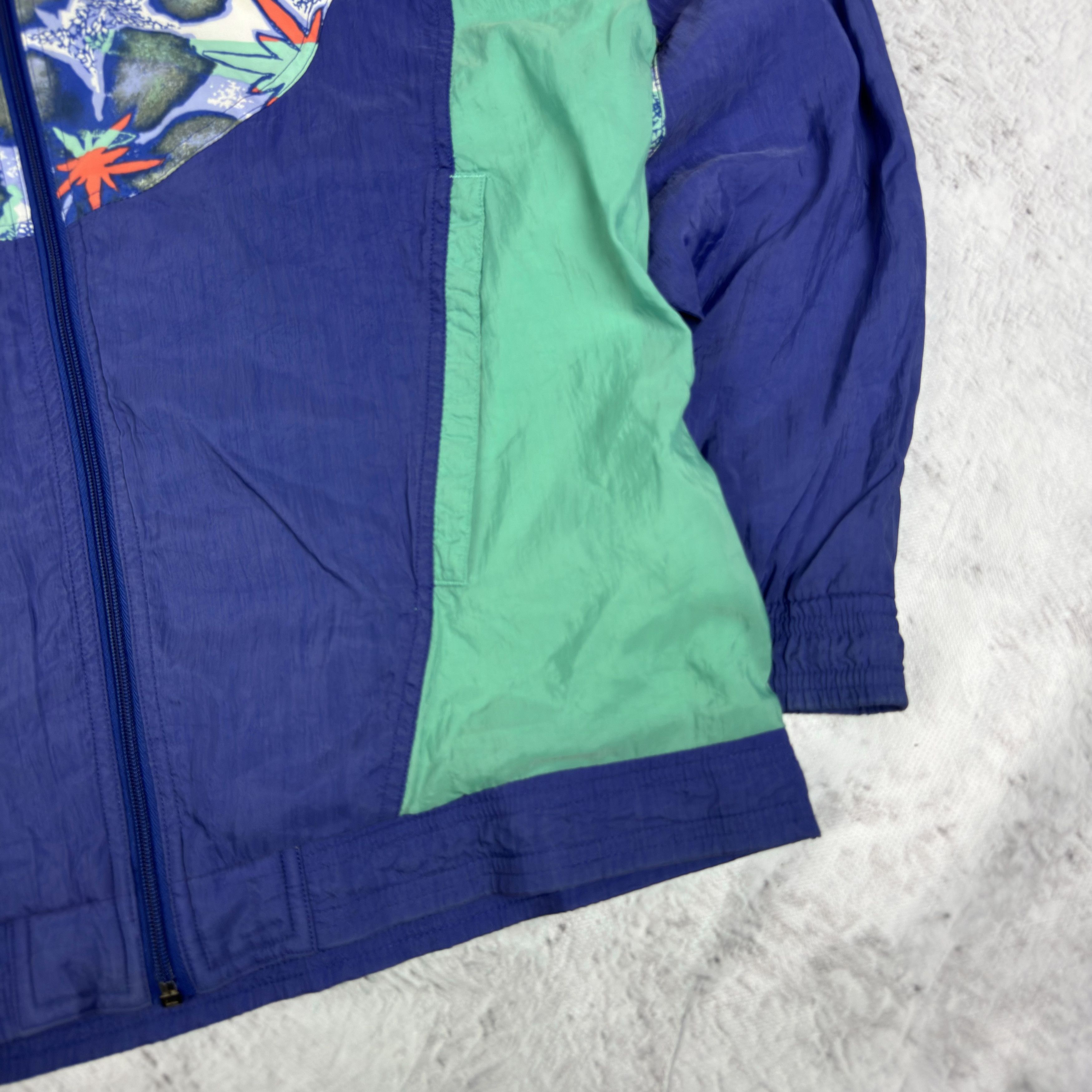 Adidas Adidas Men's Blue Full Zip Windbreaker Jacket Small Size US S / EU 44-46 / 1 - 8 Thumbnail