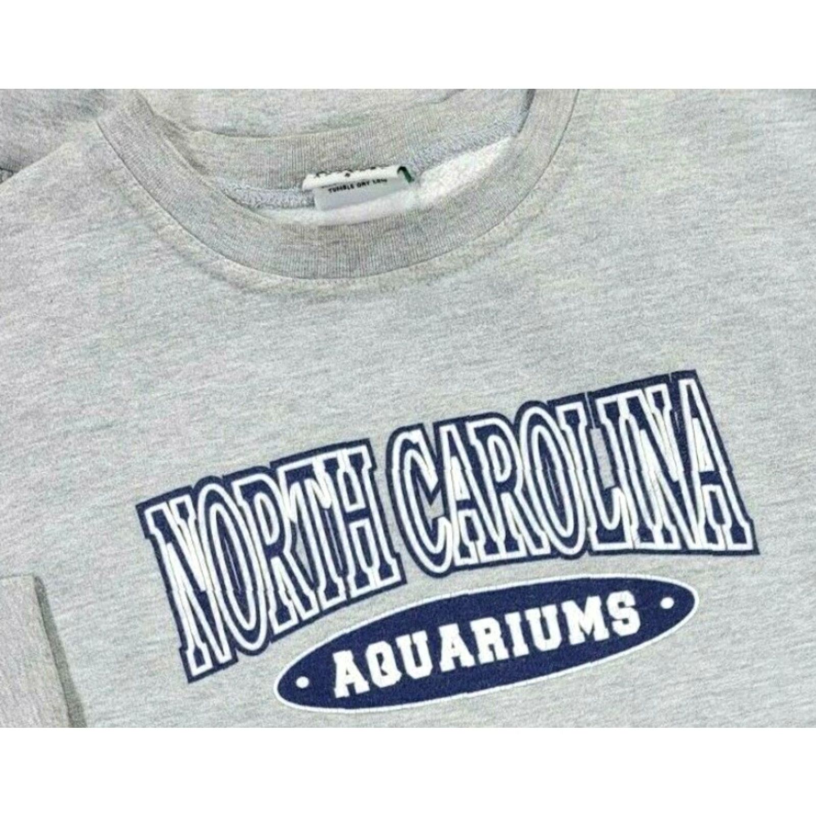Vintage VINTAGE Avalon Apparel Sweatshirt North Carolina Aquariums Gray Blue Crewneck Sz Sz T-Shirt? Size US S / EU 44-46 / 1 - 2 Thumbnail