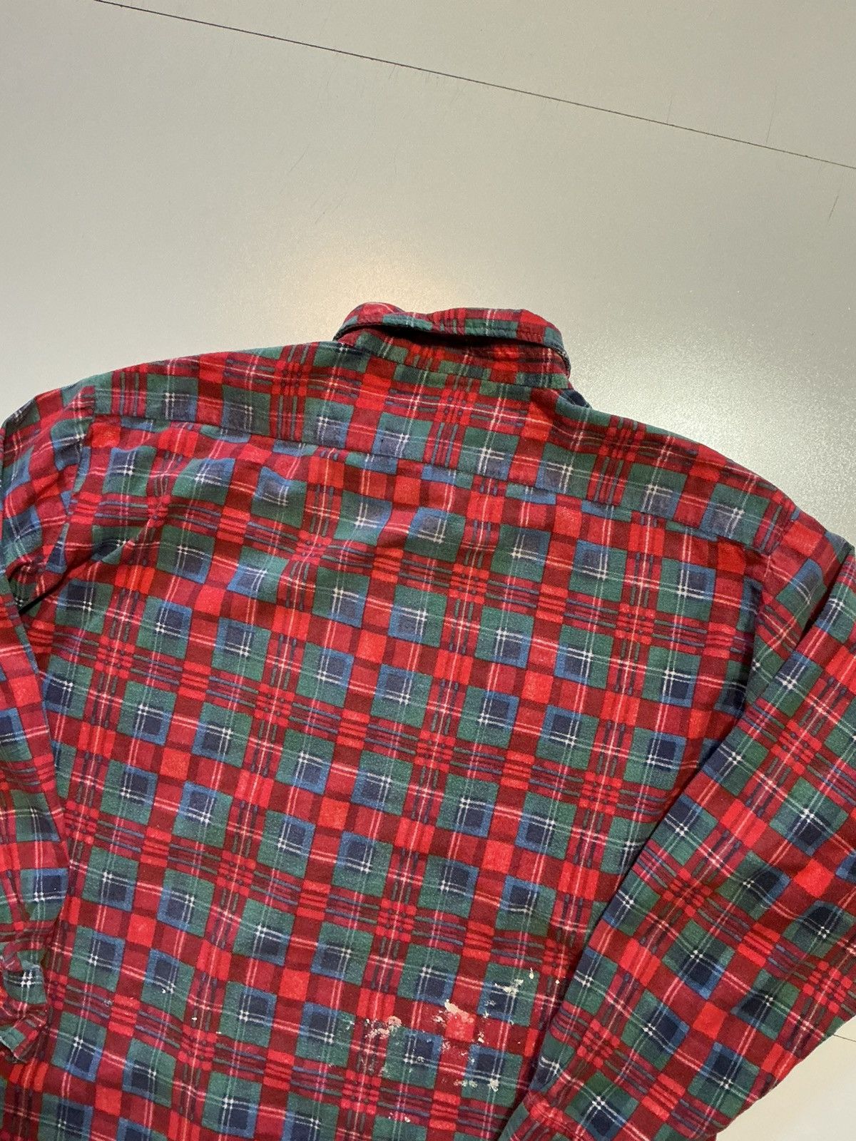 JCPenney Vintage 70s 80s JCPenney Plaid Printed L/S Flannel Shirt Size US XL / EU 56 / 4 - 4 Thumbnail