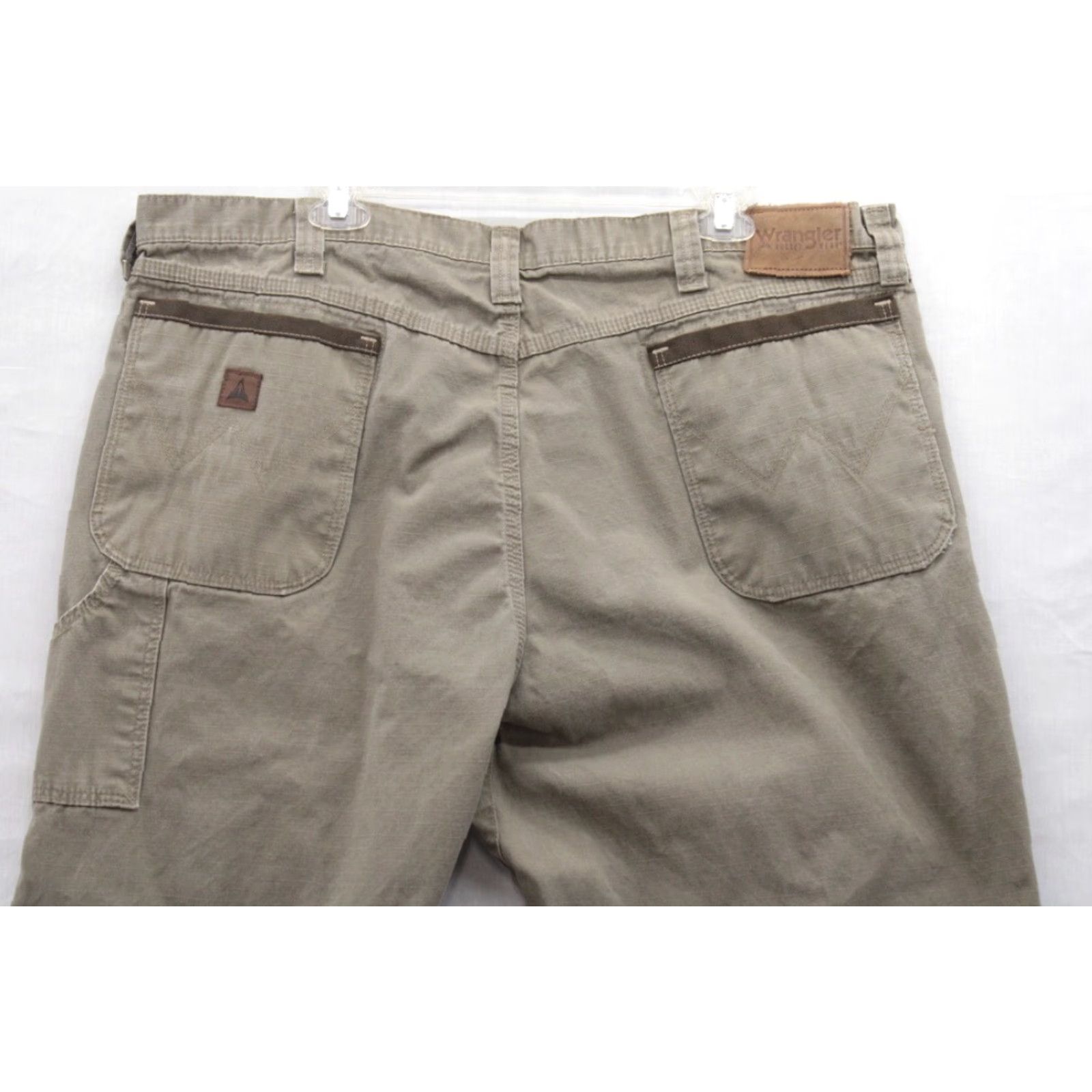 Wrangler Wrangler Rugged Wear Work Pants Men 42 x 28 Brown Rip Stop Baggie Leg Ranch Wear Pants Size US 42 / EU 58 - 6 Thumbnail
