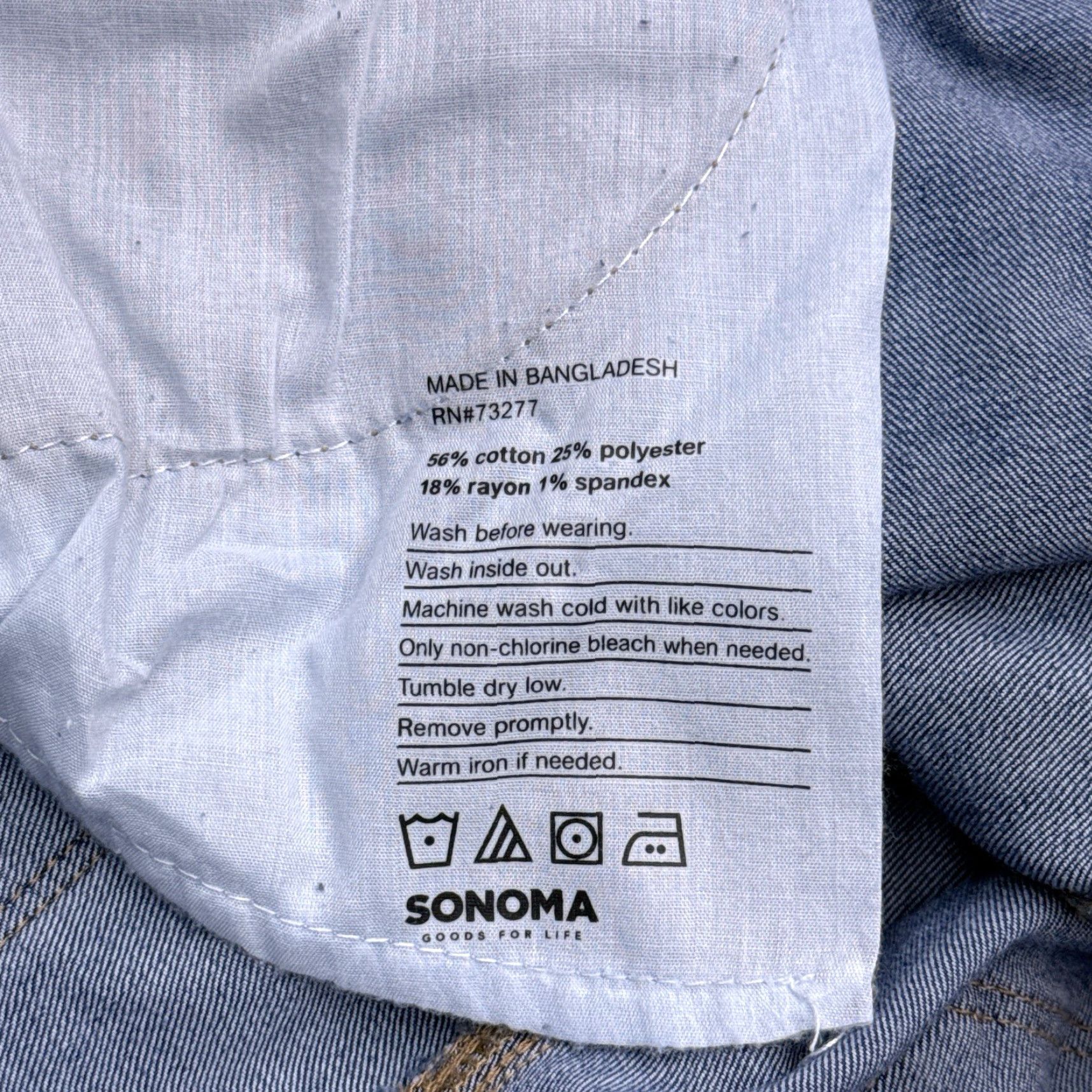 Vintage Sonoma Jeans Womens 16 Bootcut Mid Rise Stretch Denim 5-Pocket Blue Medium Inseam 30” Size 38" / US 16 / IT 52 - 6 Thumbnail