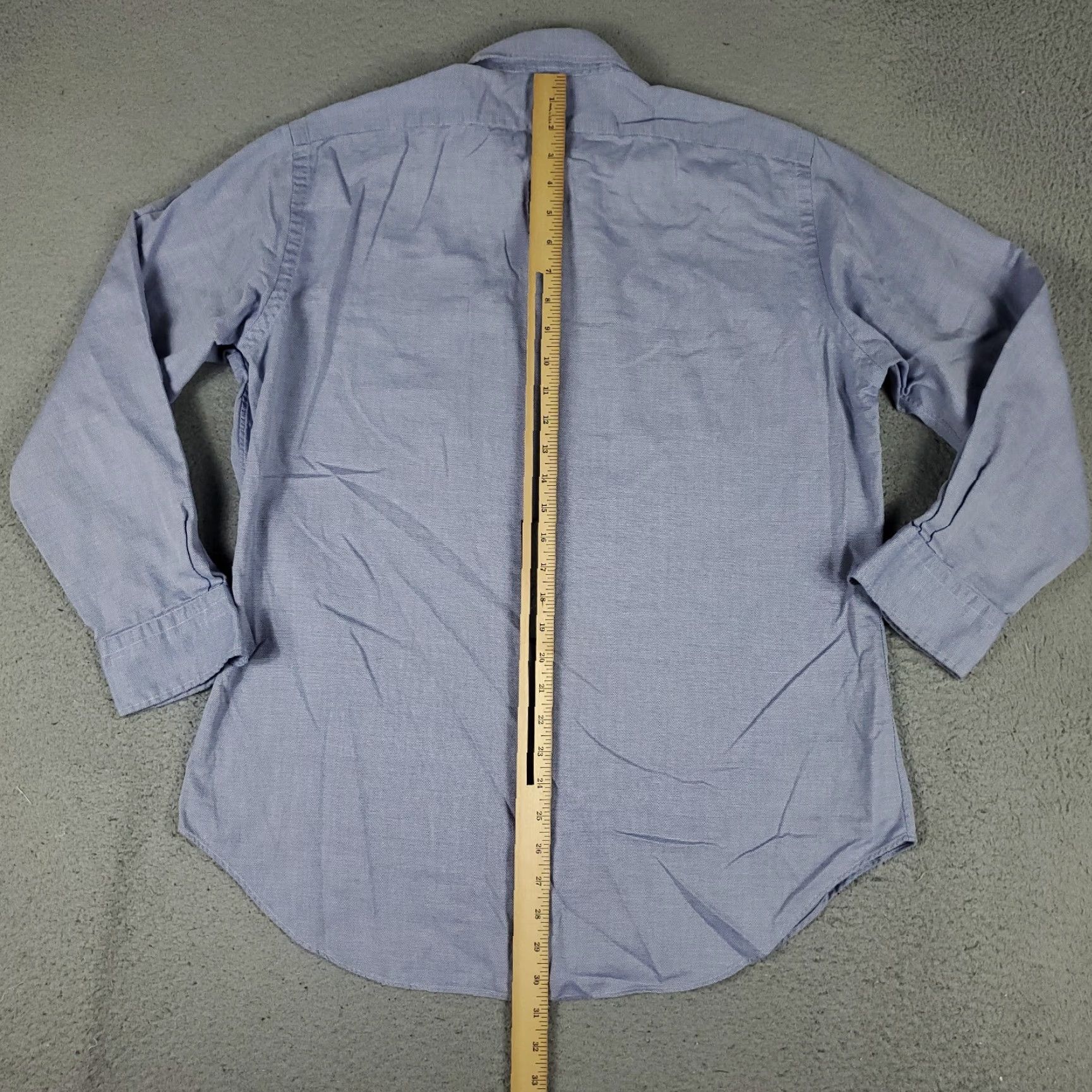 Ralph Lauren Ralph Lauren Men's Dress Shirt Size 16 Blue Long Sleeve Button Up Classic Regular Fit Size 42R - 5 Thumbnail