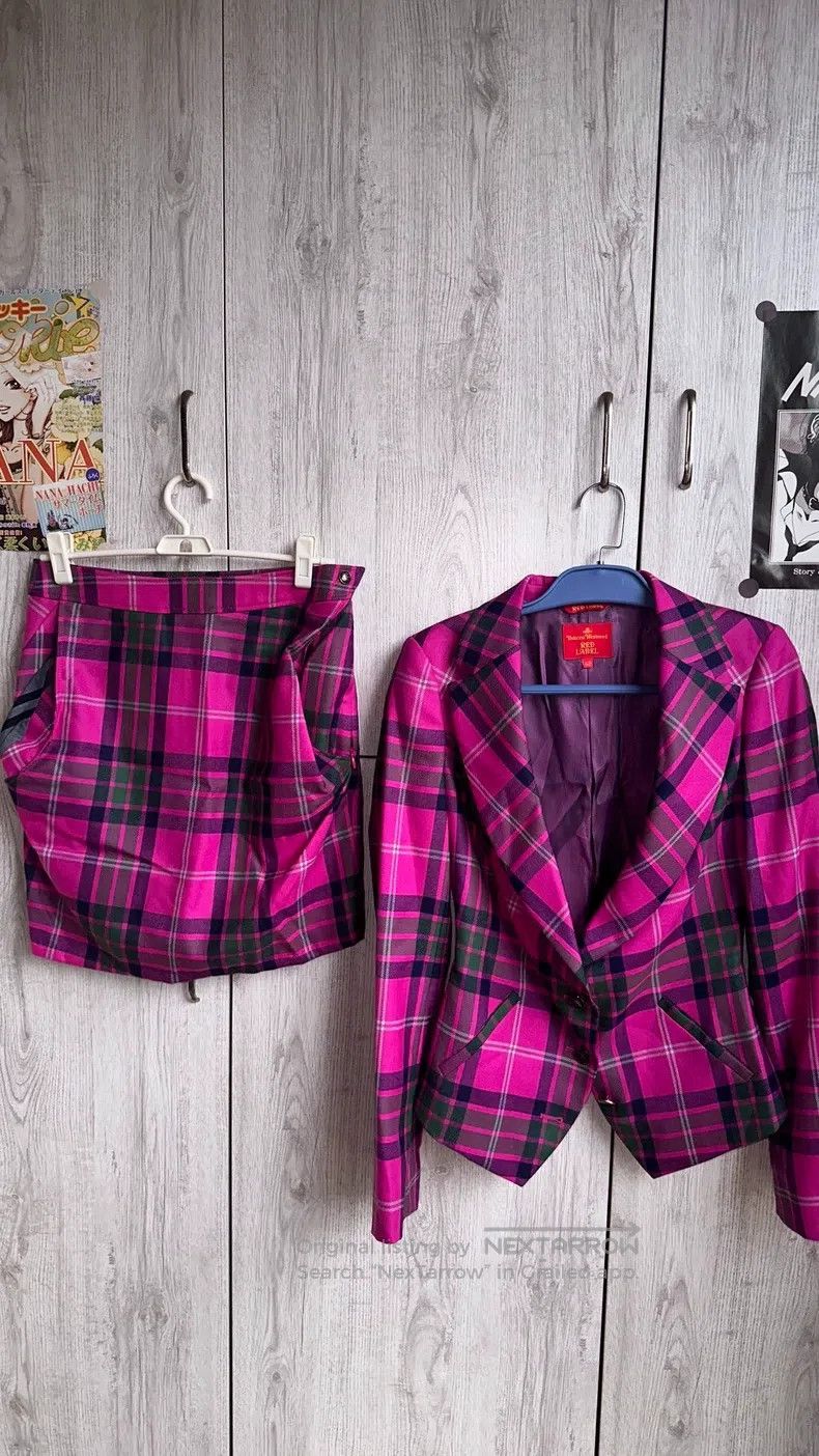 Vivienne Westwood Vivienne Westwood Pink Nipped Waist Enamel扣 Suite Wool Ver Size XS / US 0-2 / IT 36-38 - 6 Thumbnail