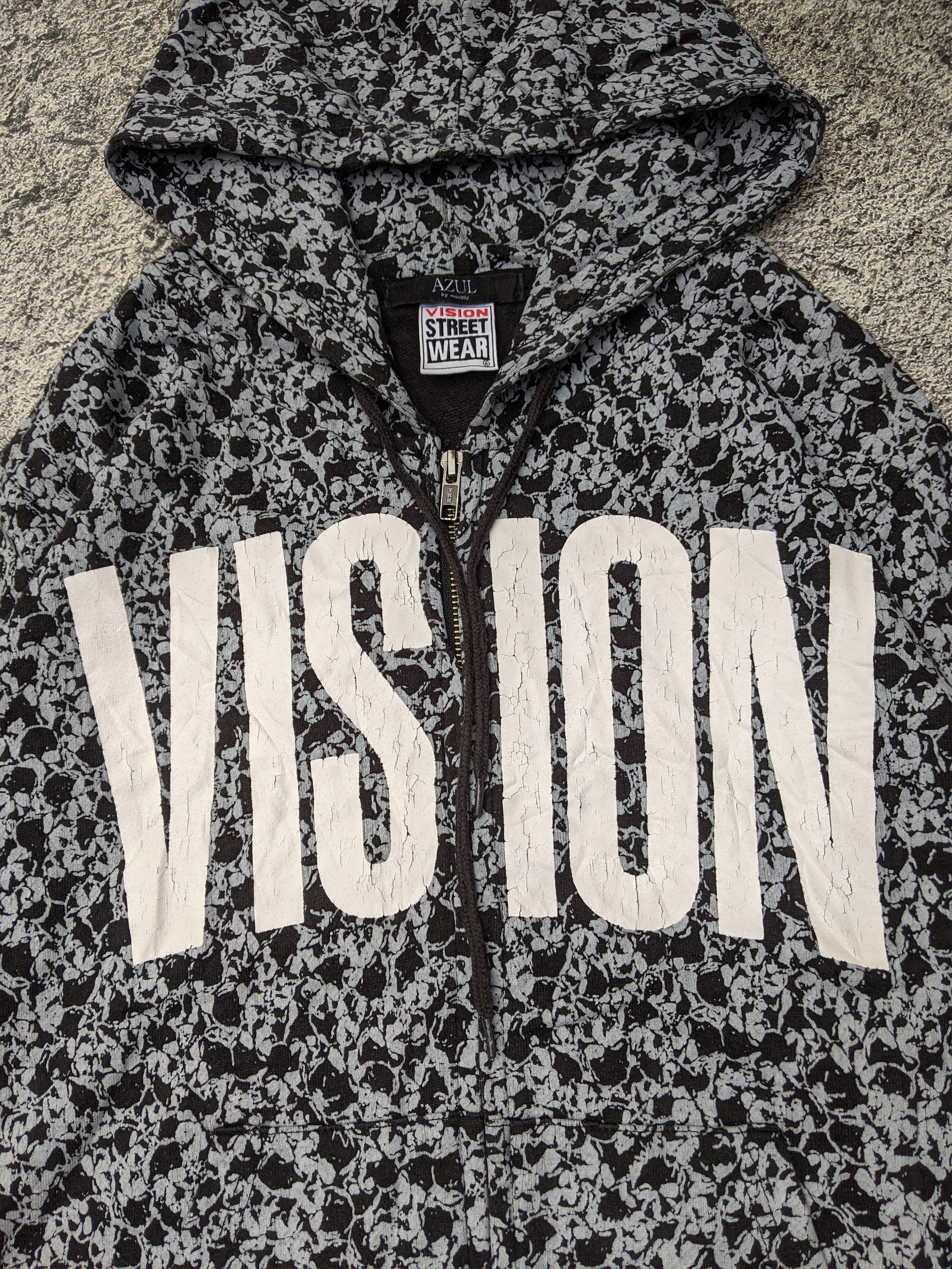 Vision Streetwear Skull All over Print Vision Street Wear Azul Vkei Style Zip Size US M / EU 48-50 / 2 - 2 Thumbnail