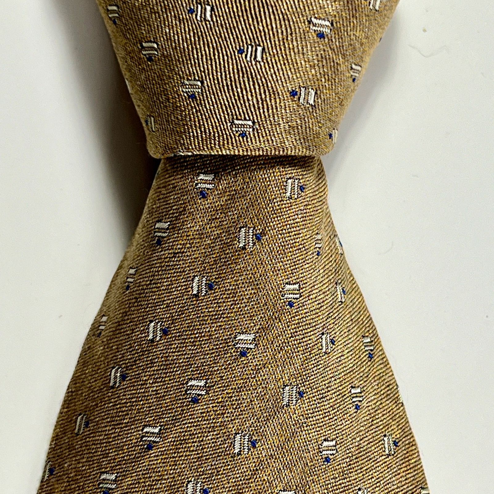 Giorgio Armani Giorgio Armani Cravatte Men's Tie Gold 100% Silk Necktie Size ONE SIZE - 4 Thumbnail