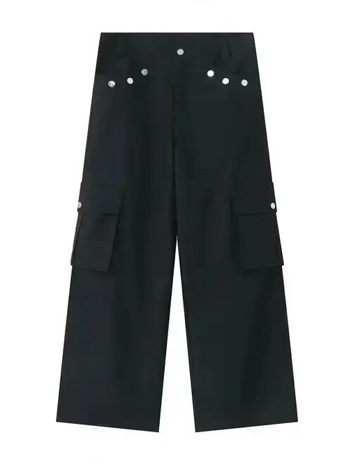 Designer hiphop baggy utility flared cargo pants Size US 34 / EU 50 - 3 Thumbnail