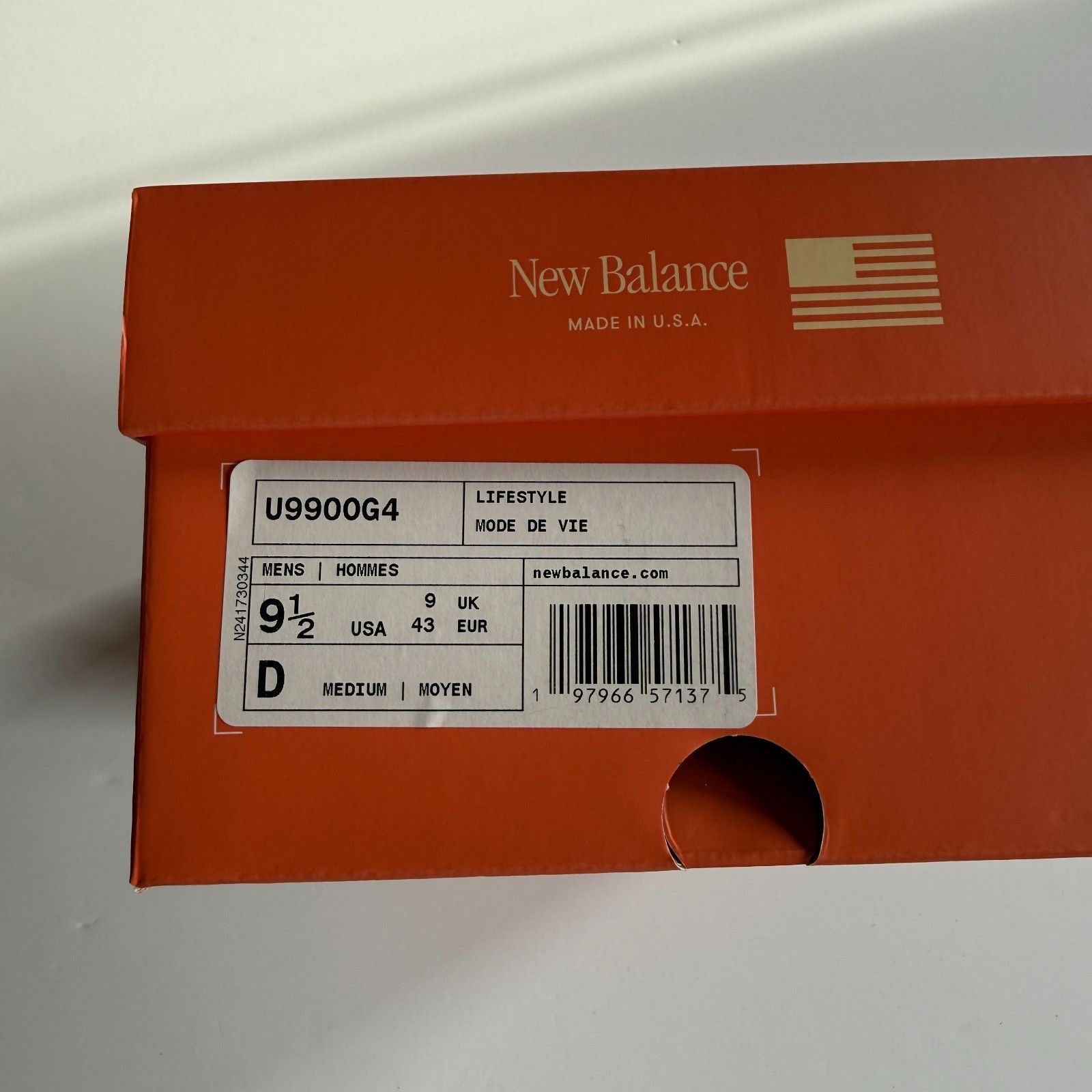 Aime Leon Dore × New Balance New Balance 990v4 x Aimé Leon Dore Orange - U990OG4 Size US 9.5 / EU 42-43 - 5 Thumbnail