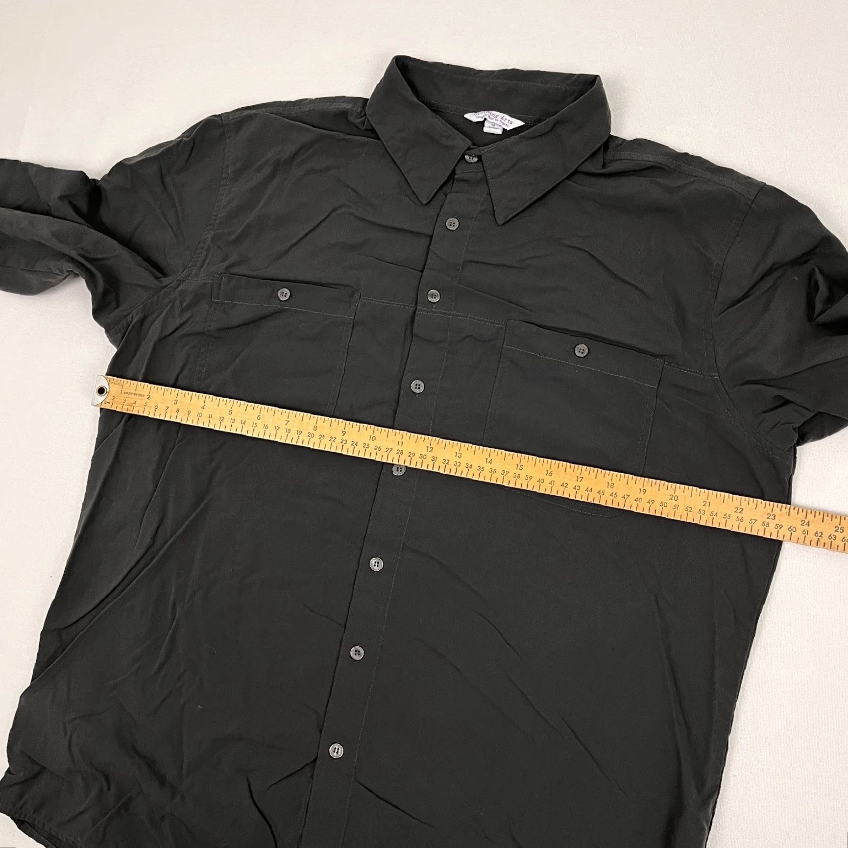 Vintage Clothing Arts Shirt Mens XL Gray Travel Commute Pick Pocket Proof P^Cubed Button Size US XL / EU 56 / 4 - 5 Thumbnail