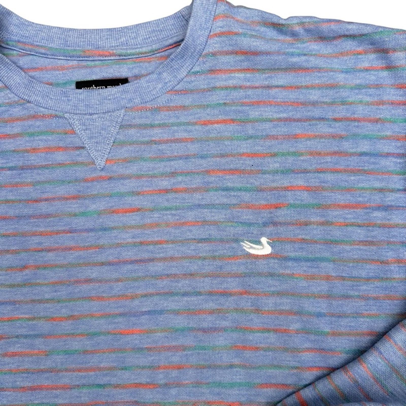 Southern Marsh Southern Marsh Sunday Morning Prism Sweater – Blue/Orange Size L / US 10 / IT 46 - 4 Thumbnail