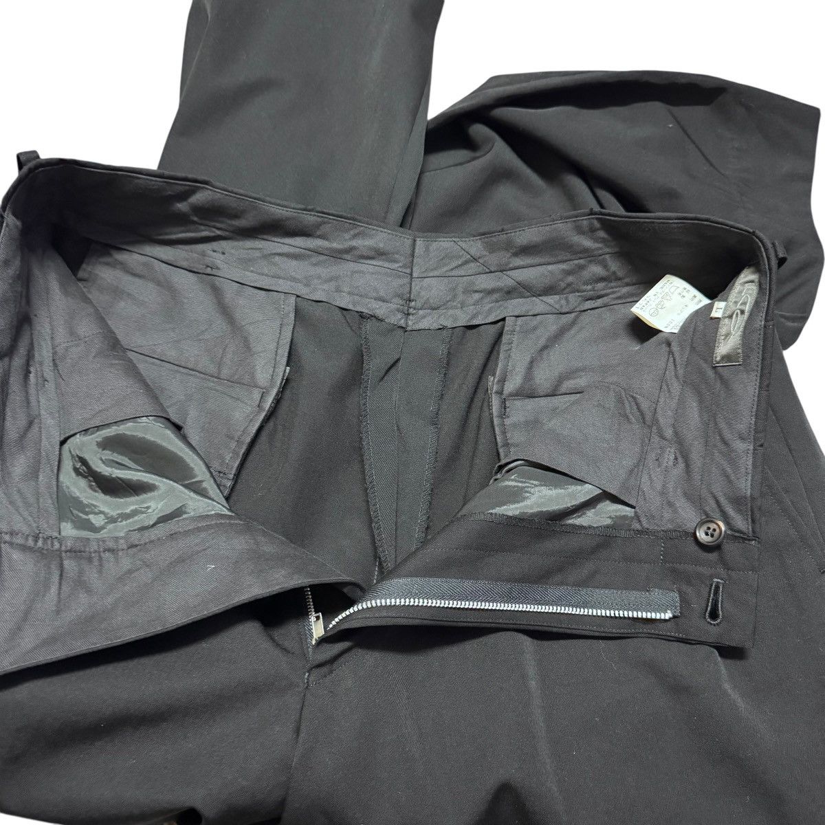 Yohji Yamamoto Vintage Yohji Yamamoto LQ Black Wool Baggy Pants Size US 34 / EU 50 - 12 Thumbnail