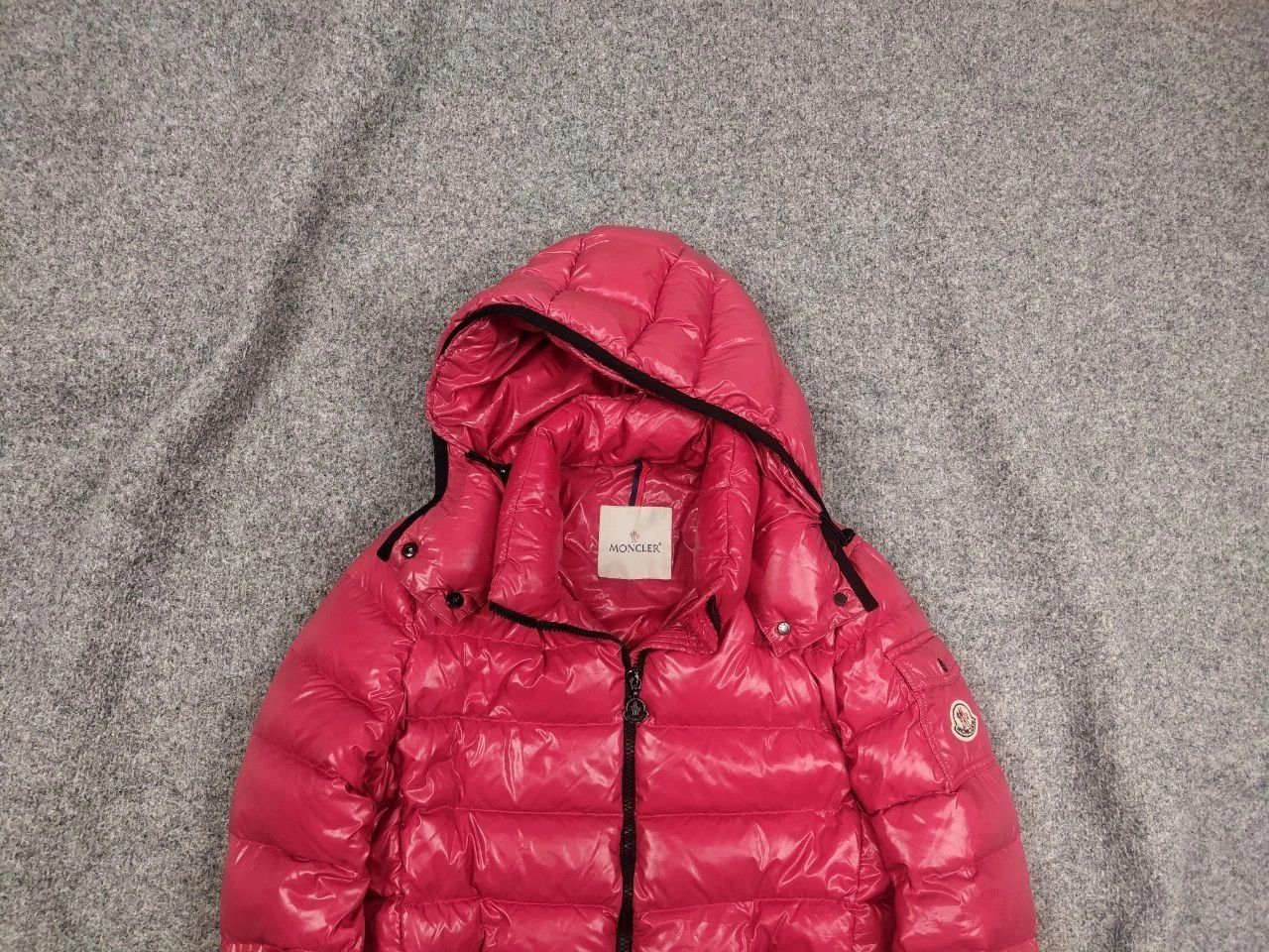 Moncler Moncler Bady giubbotto Glossy pink womens hooded down Jacket Size M / US 6-8 / IT 42-44 - 1 Thumbnail