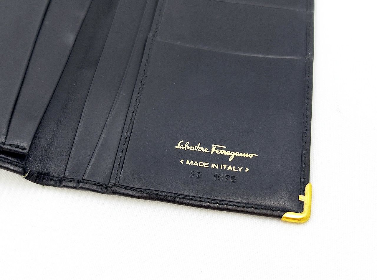 Salvatore Ferragamo SALVATORE FERRAGAMO full leather minimalist long Wallet Size ONE SIZE - 3 Thumbnail