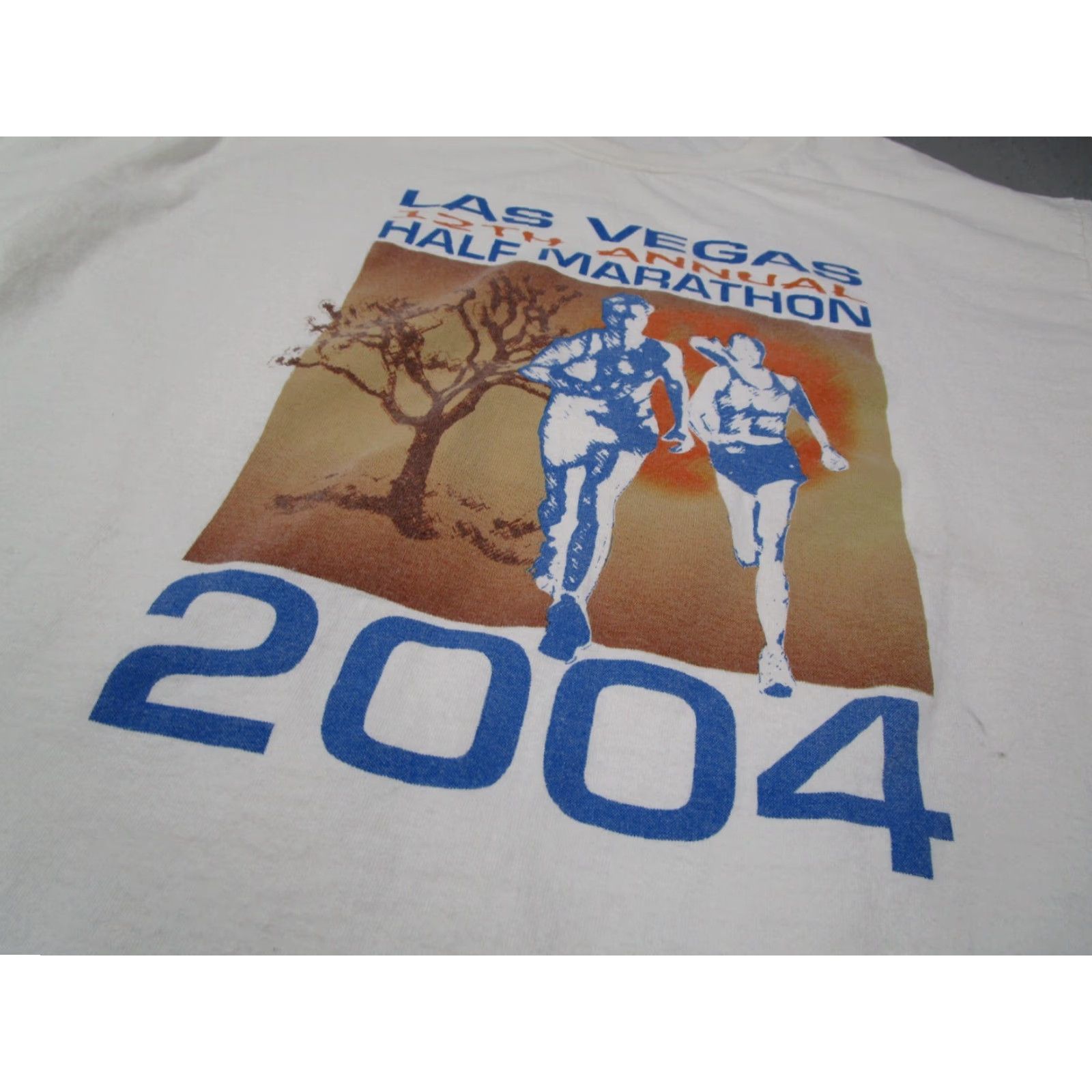 Vintage VINTAGE Waltco Las Vegas Marathon Shirt Men Large Cotton Long Sleeve Sports 2004 Size US L / EU 52-54 / 3 - 2 Thumbnail