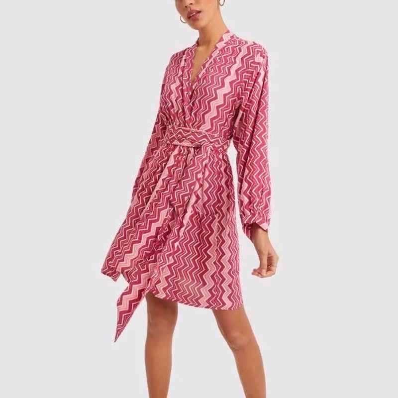 Natalie Martin Natalie Martin Nico L/S Mini batik long sleeve wrap dress M Size M / US 6-8 / IT 42-44 - 2 Thumbnail