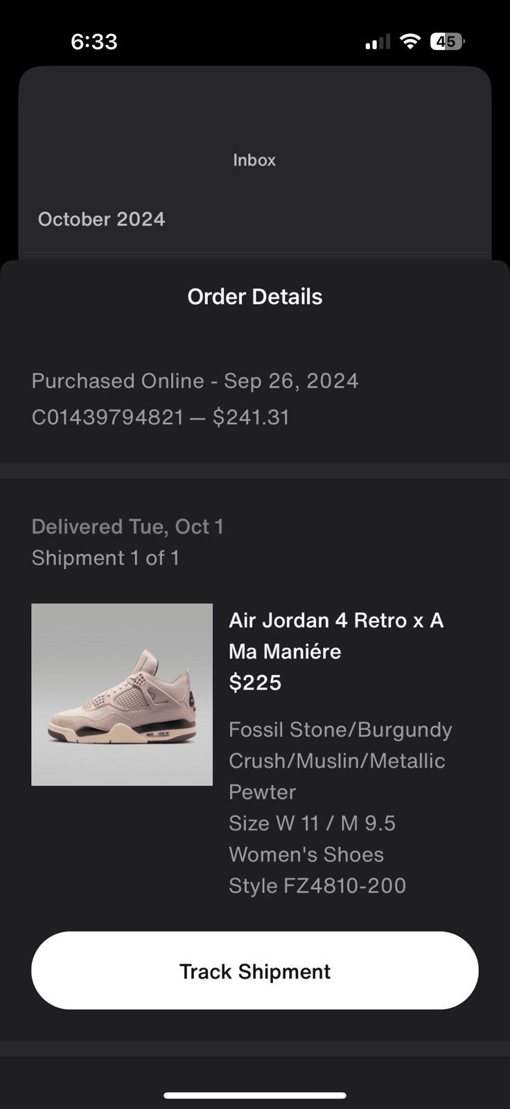 Jordan Brand Air Jordan 4 Retro x A Ma Maniére Retro Size US 9.5 / EU 42-43 - 11 Thumbnail