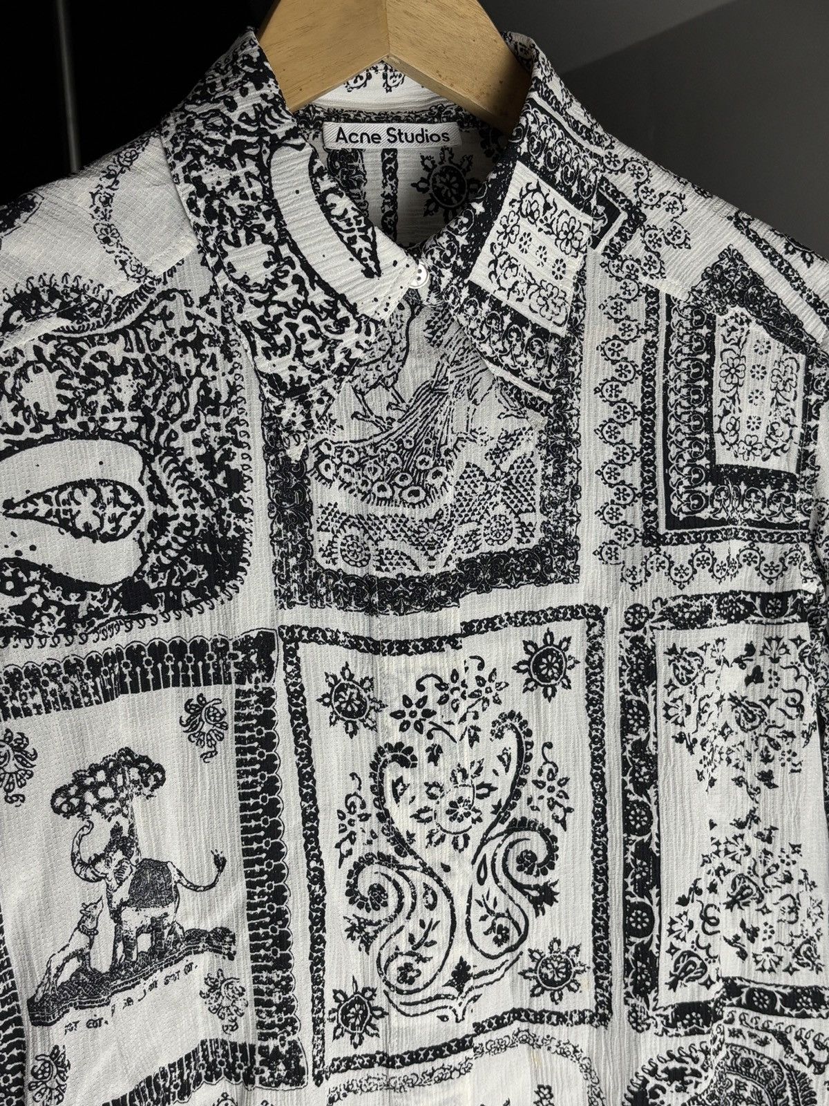 Acne Studios Acne Studios Paisley Patchwork Bandana Silk Rare Shirt Size S / US 4 / IT 40 - 3 Thumbnail