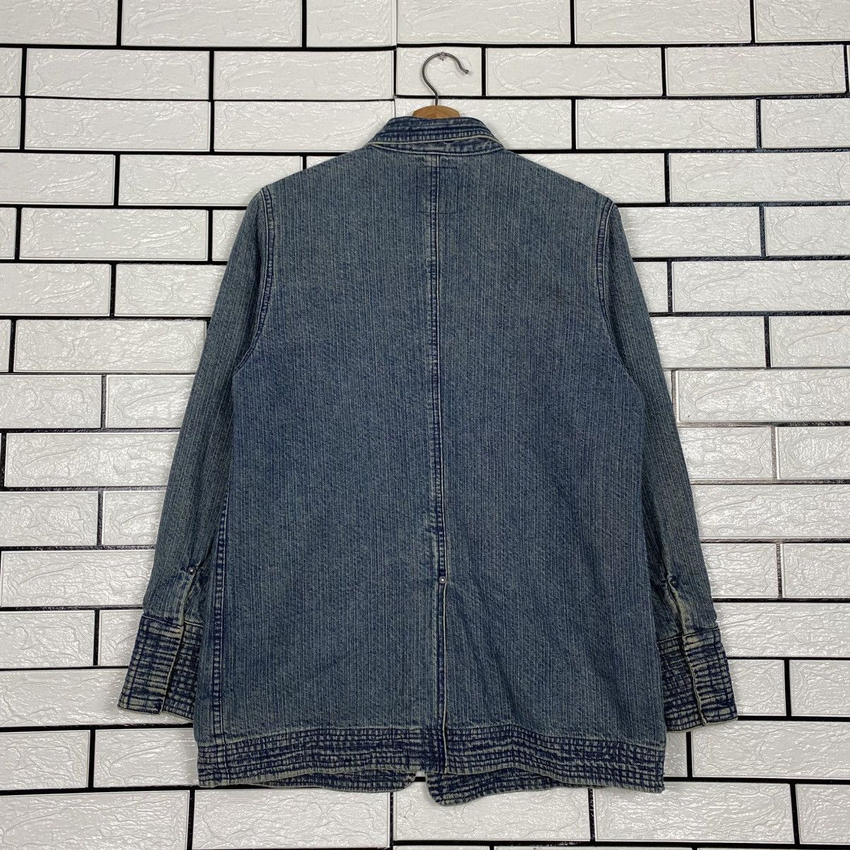 Japanese Brand 📌Vintage Denim Blanket Jacket Full Print Issey Miyake Size US M / EU 48-50 / 2 - 9 Thumbnail