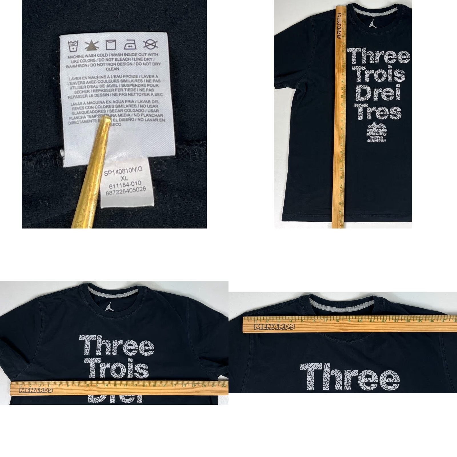 Jordan Brand Air Jordan Men's T-Shirt Nike? Size US XL / EU 56 / 4 - 8 Thumbnail