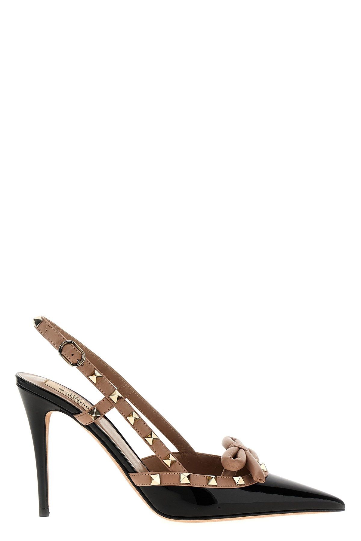 image of Valentino Garavani 'rockstud Bow' Pumps Shoes in Black, Women's (Size 11)