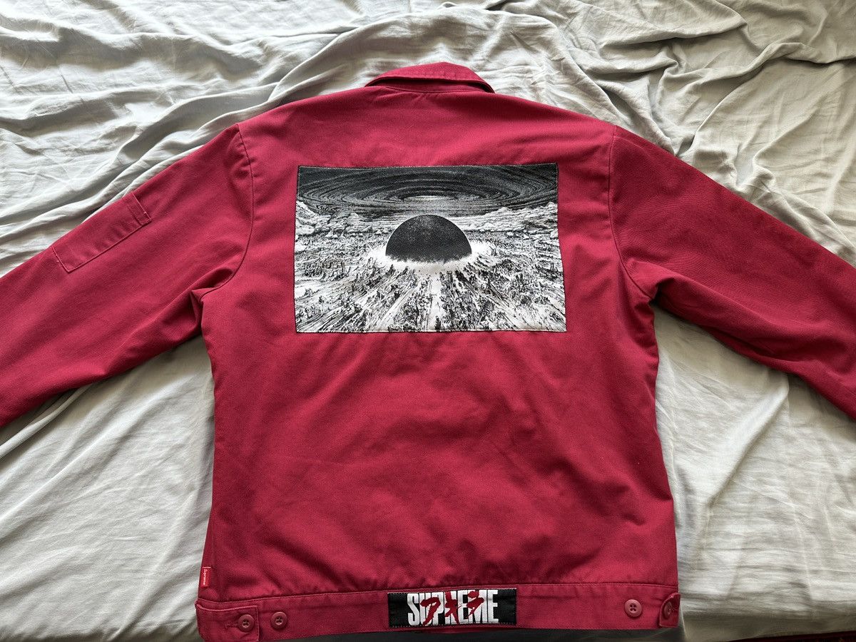 Supreme Supreme x Akira Work Jacket Burgundy | Grailed