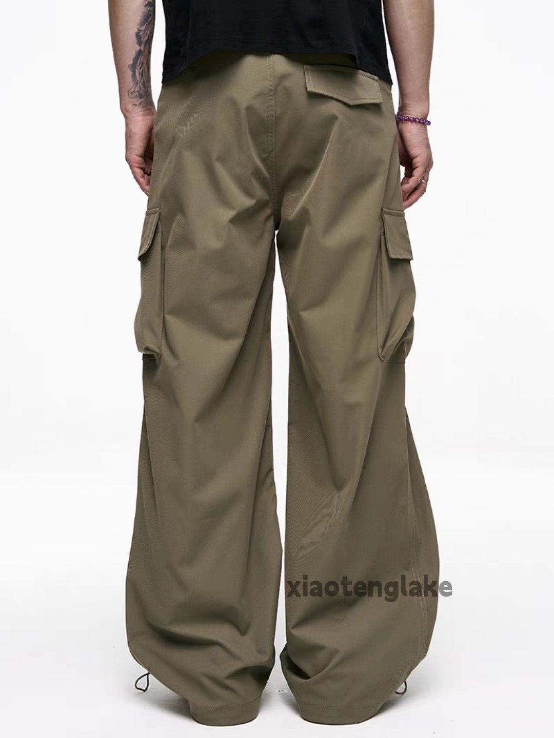 Vintage Unisex outdoor utility loose baggy pleated yuppie pants Size US 32 / EU 48 - 7 Thumbnail