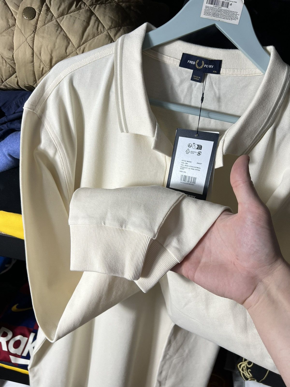 Fred Perry 🔥 Fred Perry Long Sleeve Polo Shirt — Size XXL Size US XXL / EU 58 / 5 - 8 Thumbnail