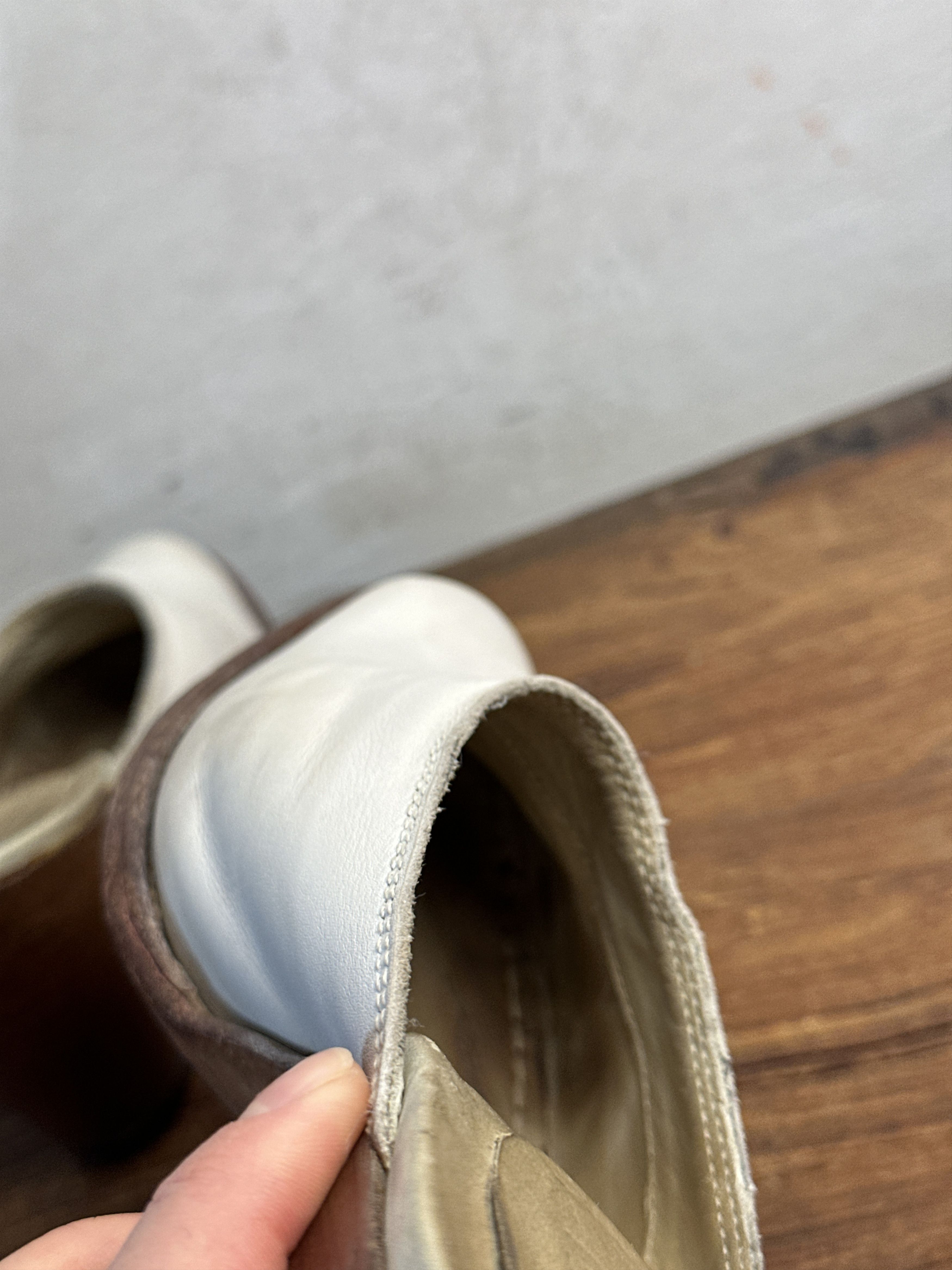 Gianni Barbato Gianni Barbato White Leather Mules Size US 9 / IT 39 - 10 Thumbnail