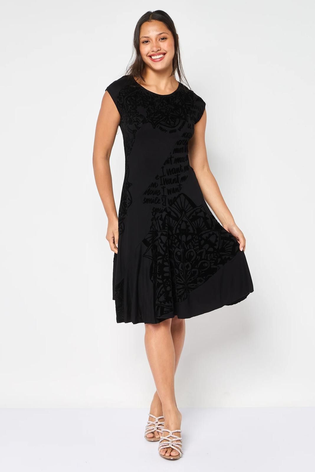 Desigual Desigual Women's Textured Midi Dress - NWT (New) Size S / US 4 / IT 40 - 1 Thumbnail