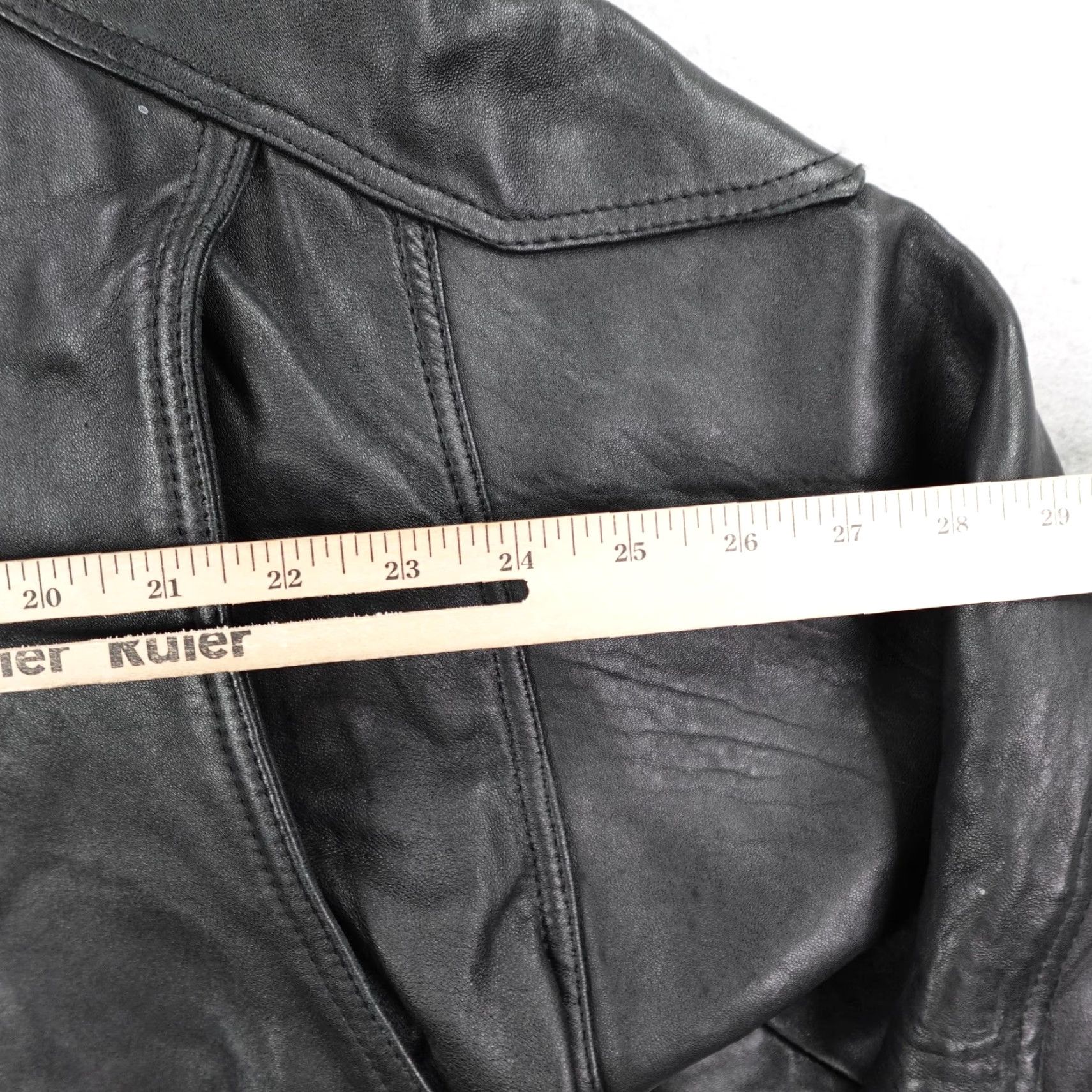 G-III Vintage G-III Global Identity Leather Jacket Large Black Bomber Zip Snap Moto Size US L / EU 52-54 / 3 - 5 Thumbnail
