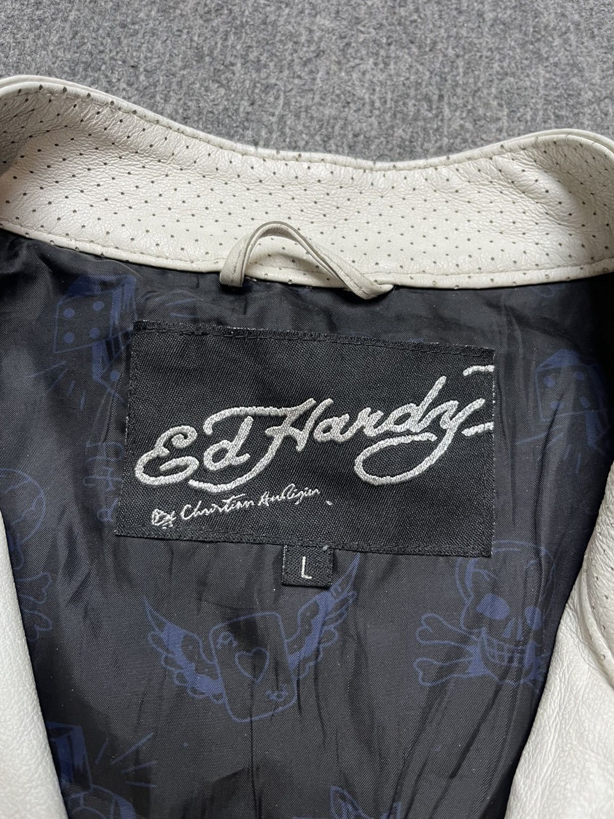 Ed Hardy Ed Hardy leather jacket Size US L / EU 52-54 / 3 - 11 Thumbnail