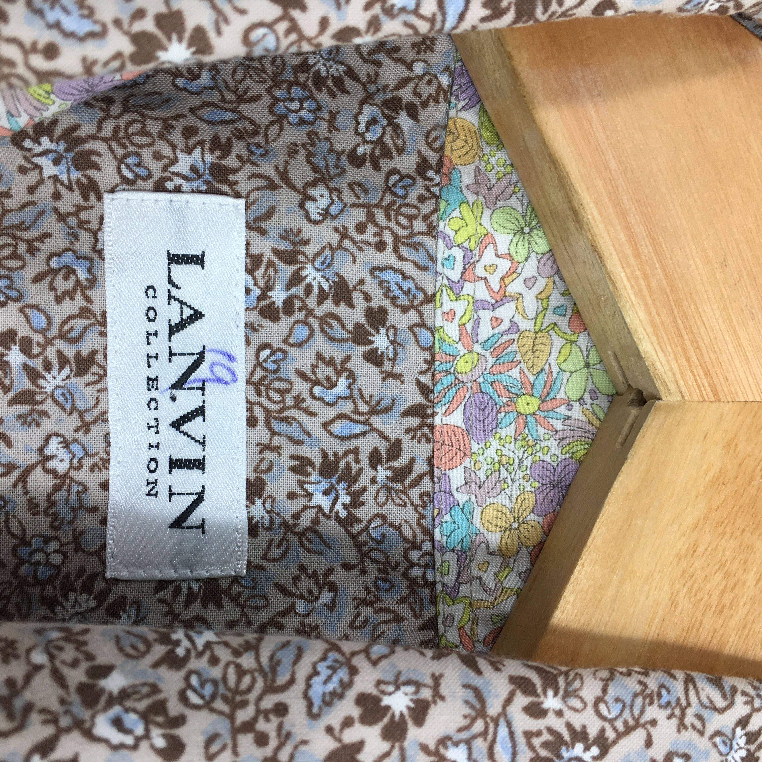 Designer Vintage Lanvin Collection Paisley Floral Shirt Medium Size US M / EU 48-50 / 2 - 5 Thumbnail