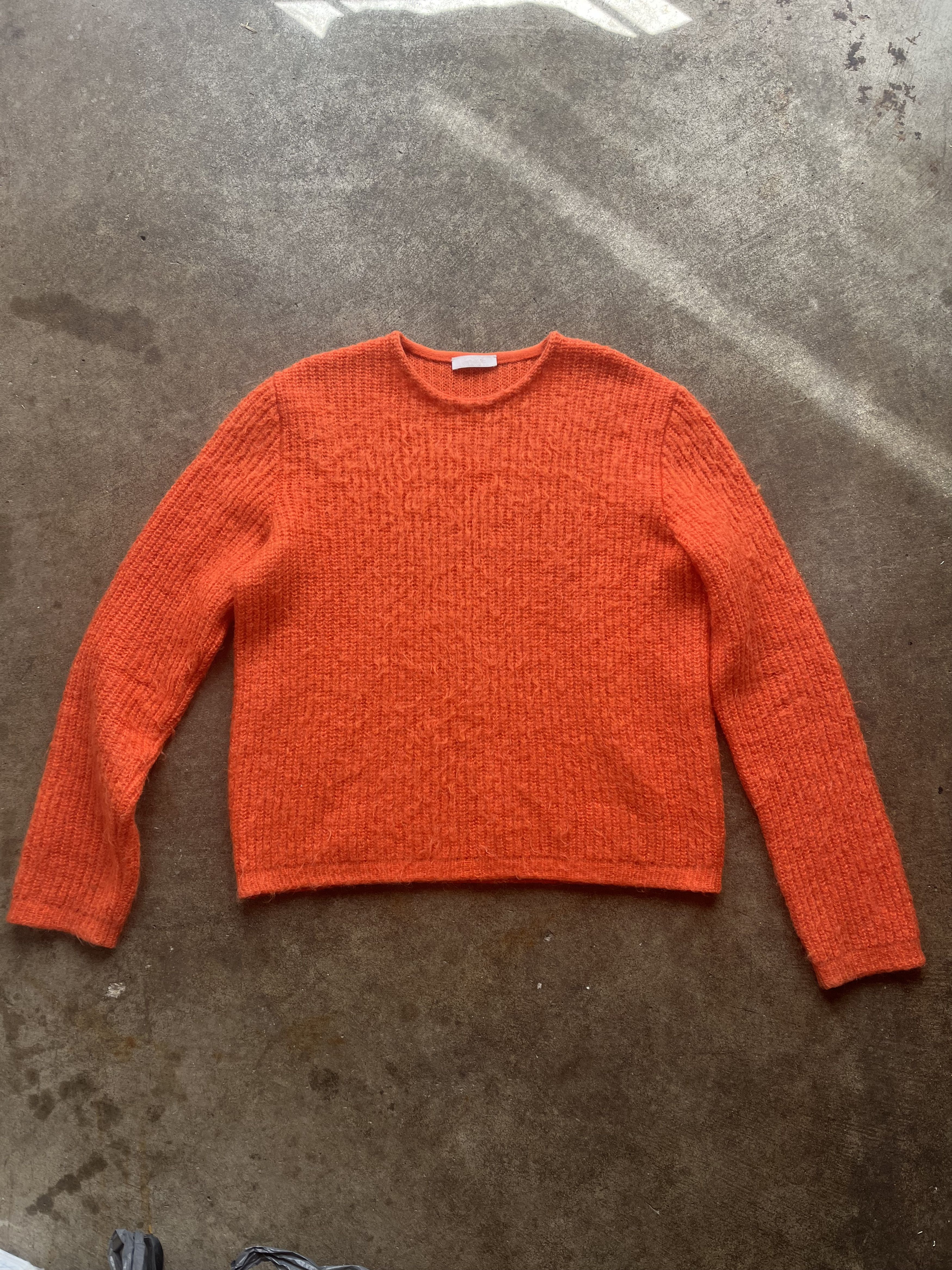 PRADA orange sweater プラダ ヴィンテージ ニット セーター Prada × Vintage 2000s Prada Orange V Neck Sweater | Grailed