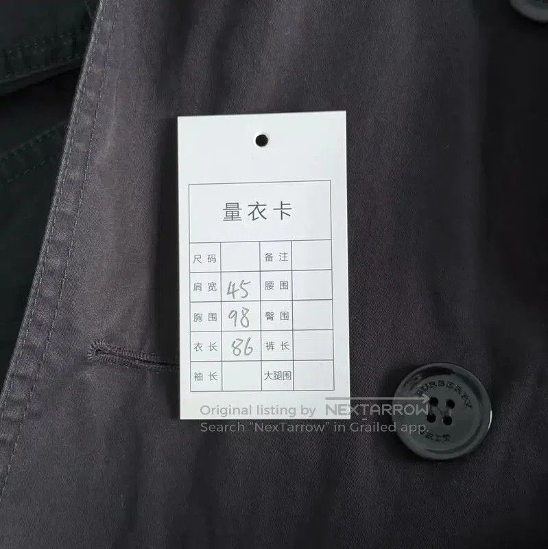 Fendi Burberry Black Cotton Women's Trench Coat. Size S / US 4 / IT 40 - 9 Thumbnail