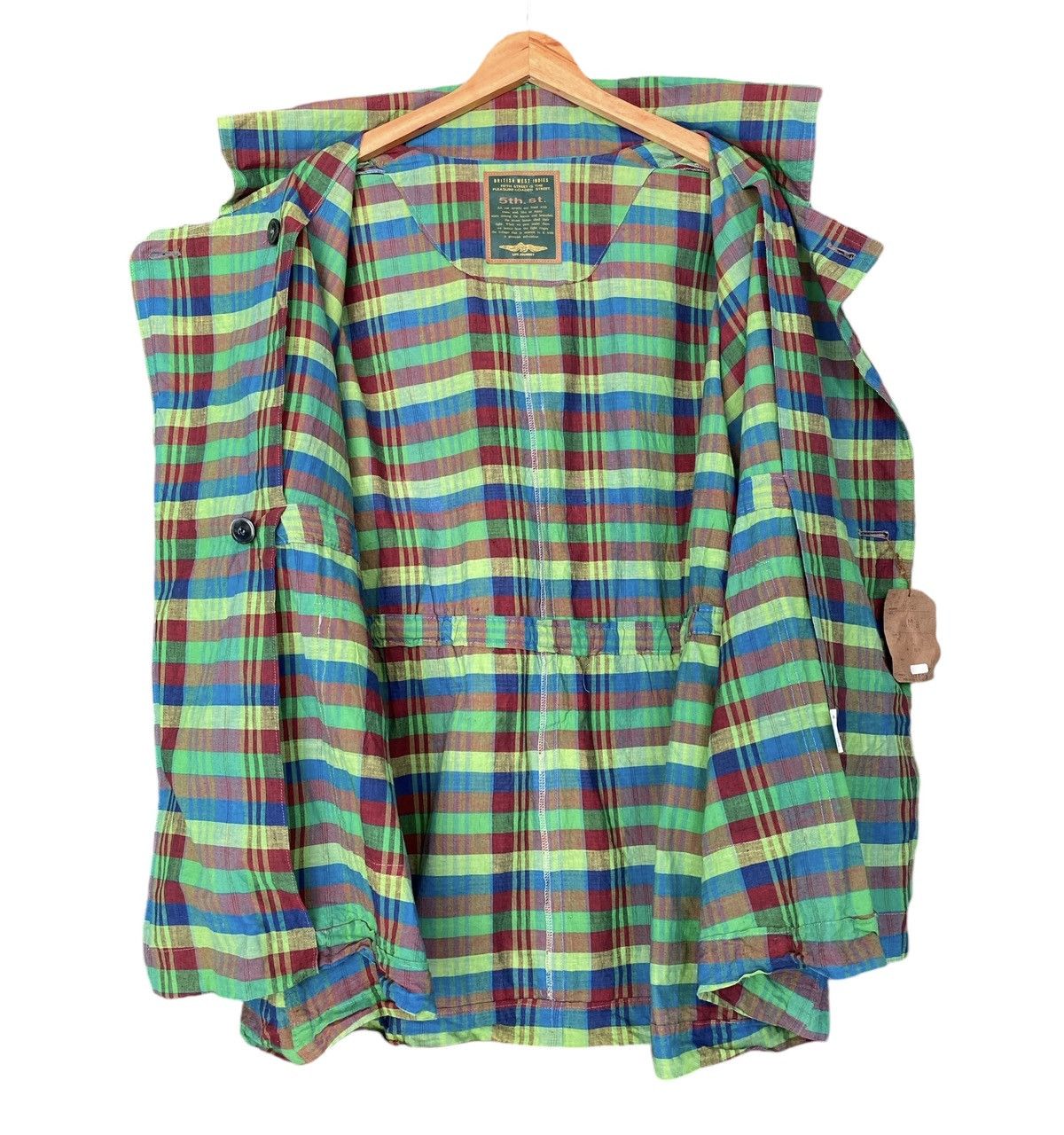 If Six Was Nine BRITISH WEST INDIES 5th Street Madras Cardigan Size US M / EU 48-50 / 2 - 12 Thumbnail